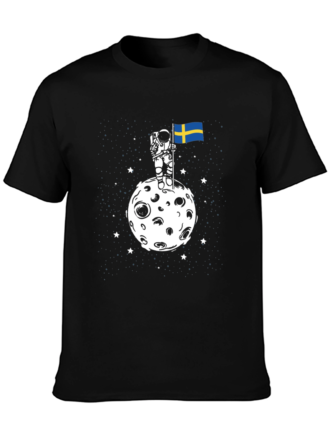 Astronaut Sweden Flag T-Shirt