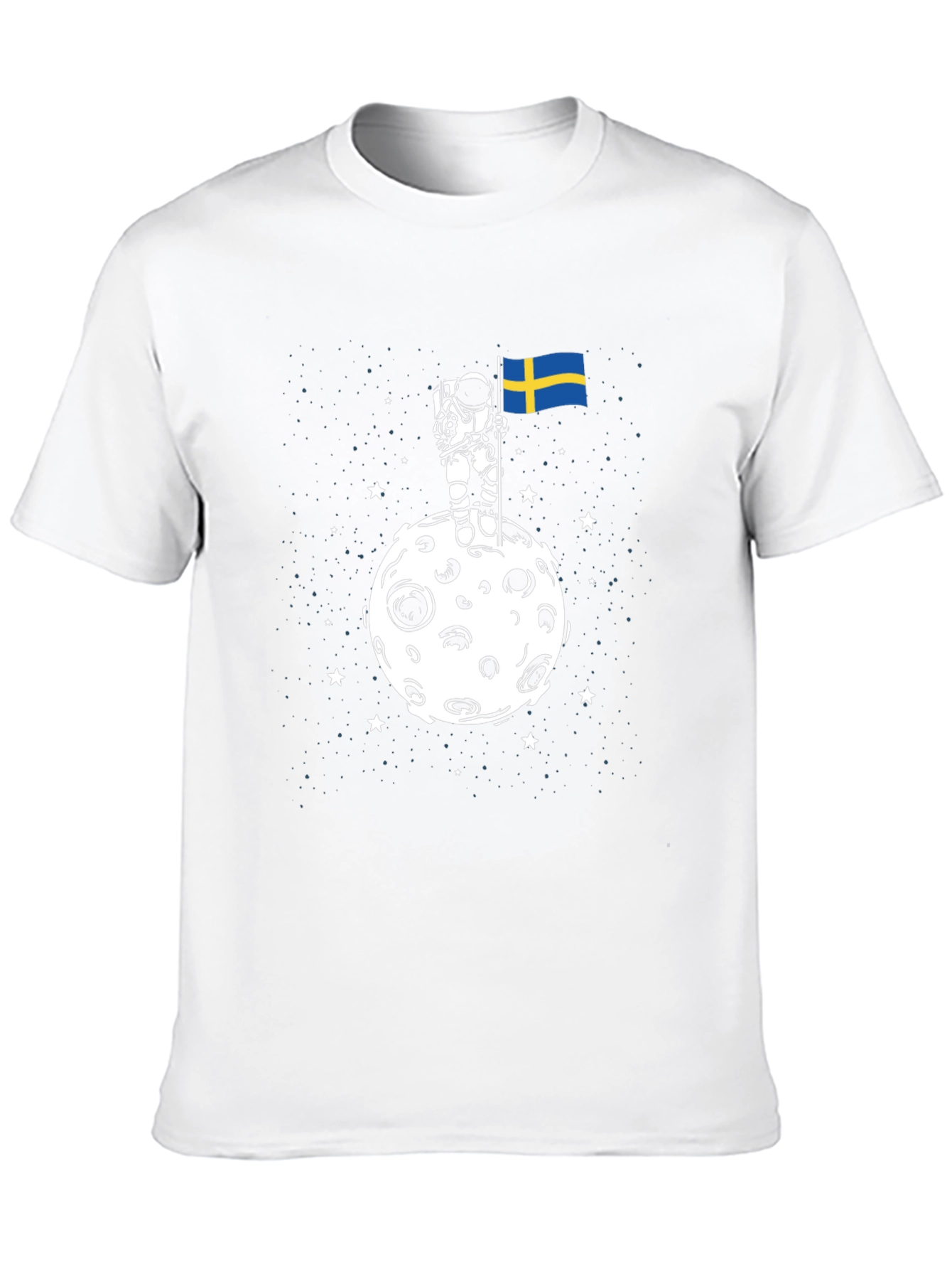 Astronaut Sweden Flag T-Shirt