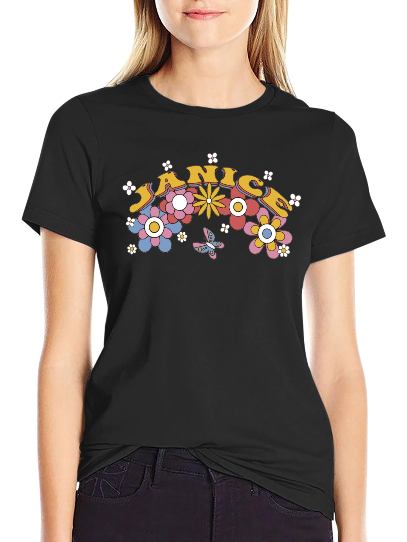 Janice Floral Groovy T-Shirt