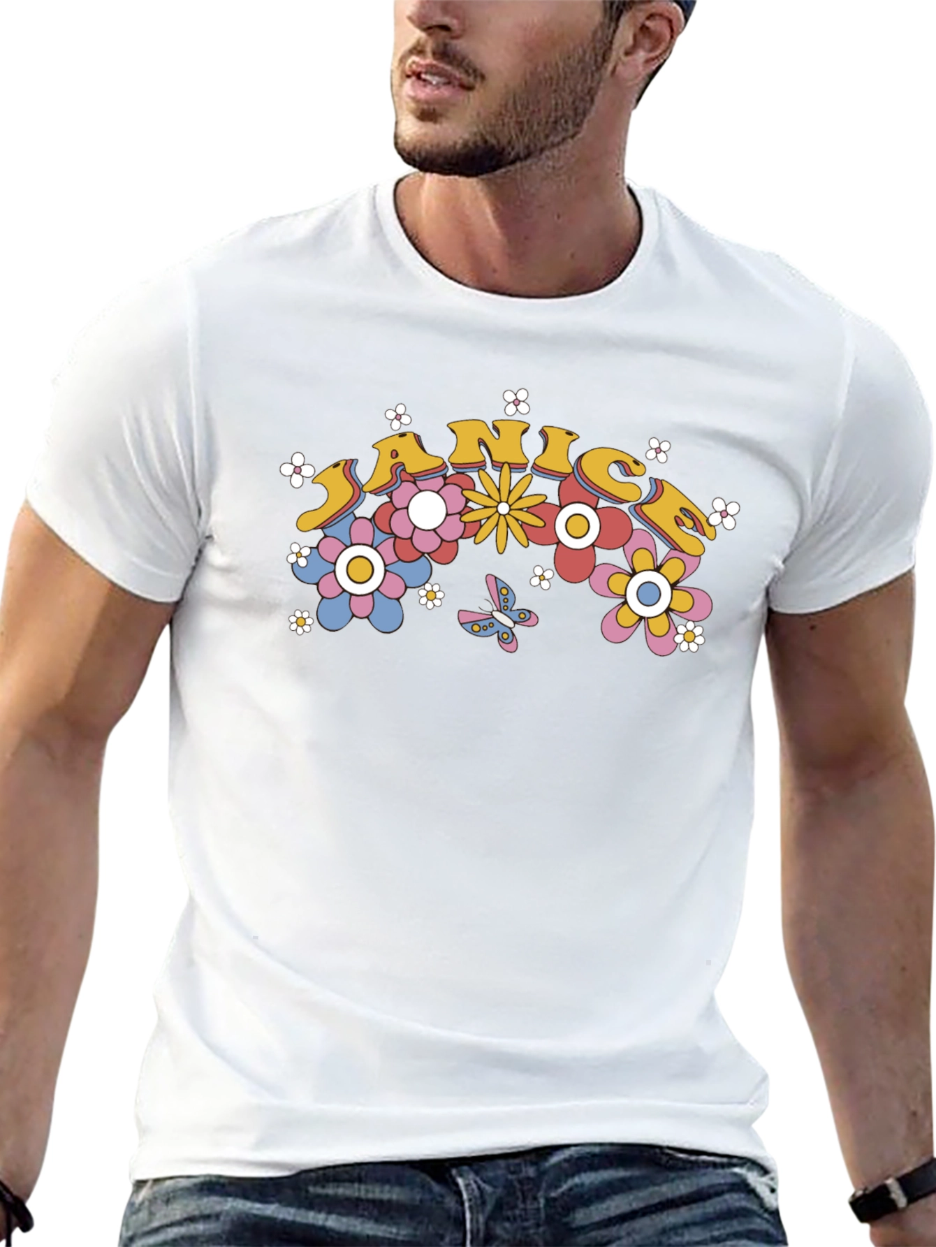Janice Floral Groovy T-Shirt