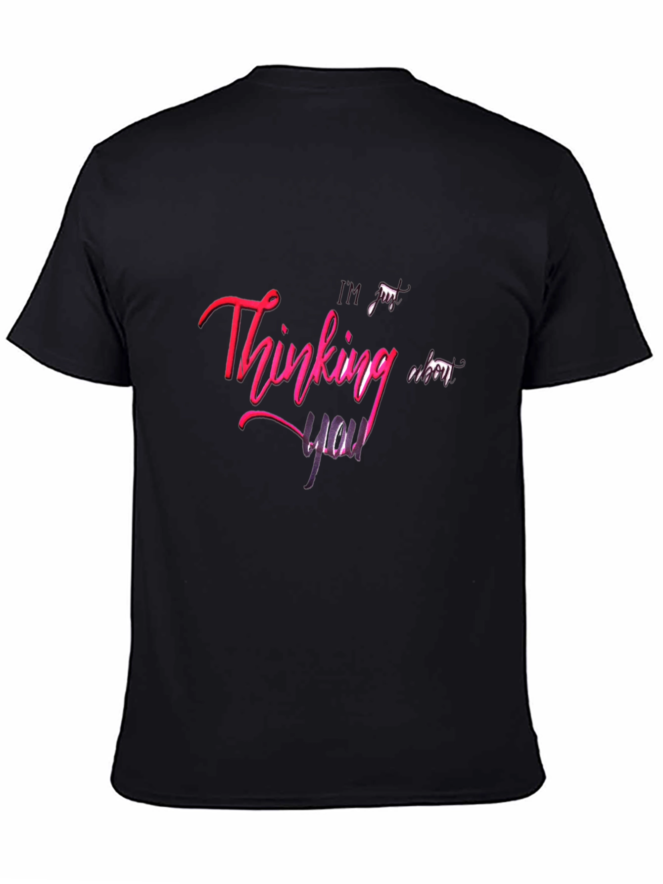 Thinking of You Graphic Black Tee