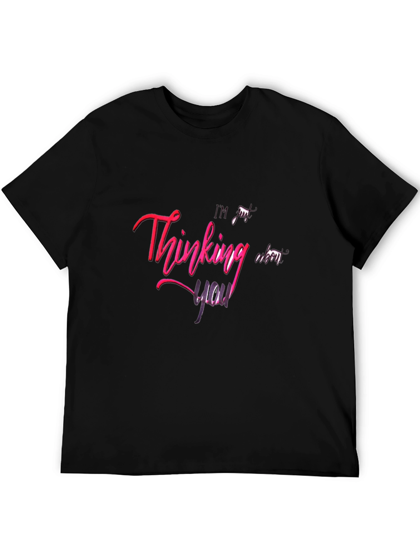 Thinking of You Graphic Black Tee