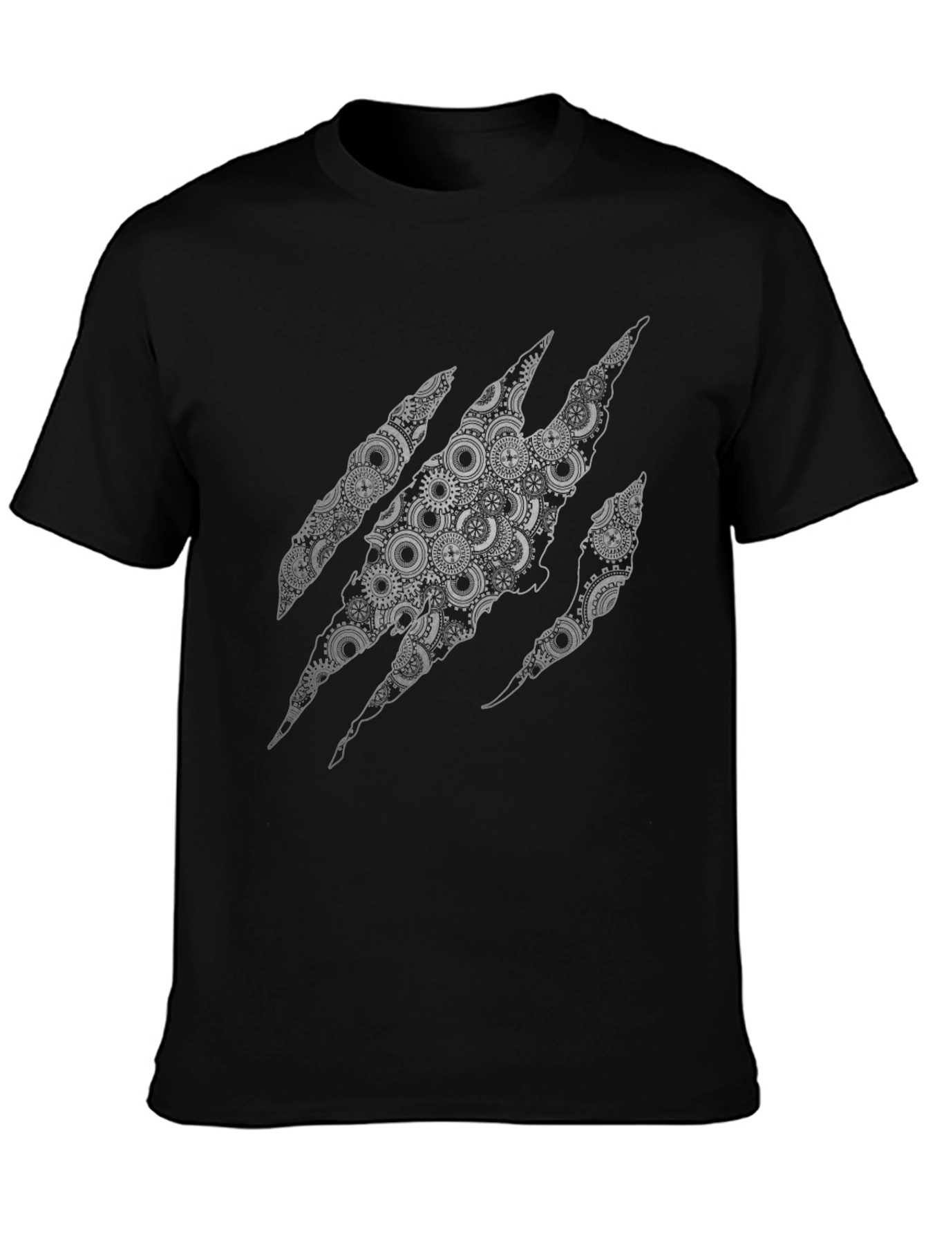 Steampunk Claw T-Shirt - Unique Gear Design