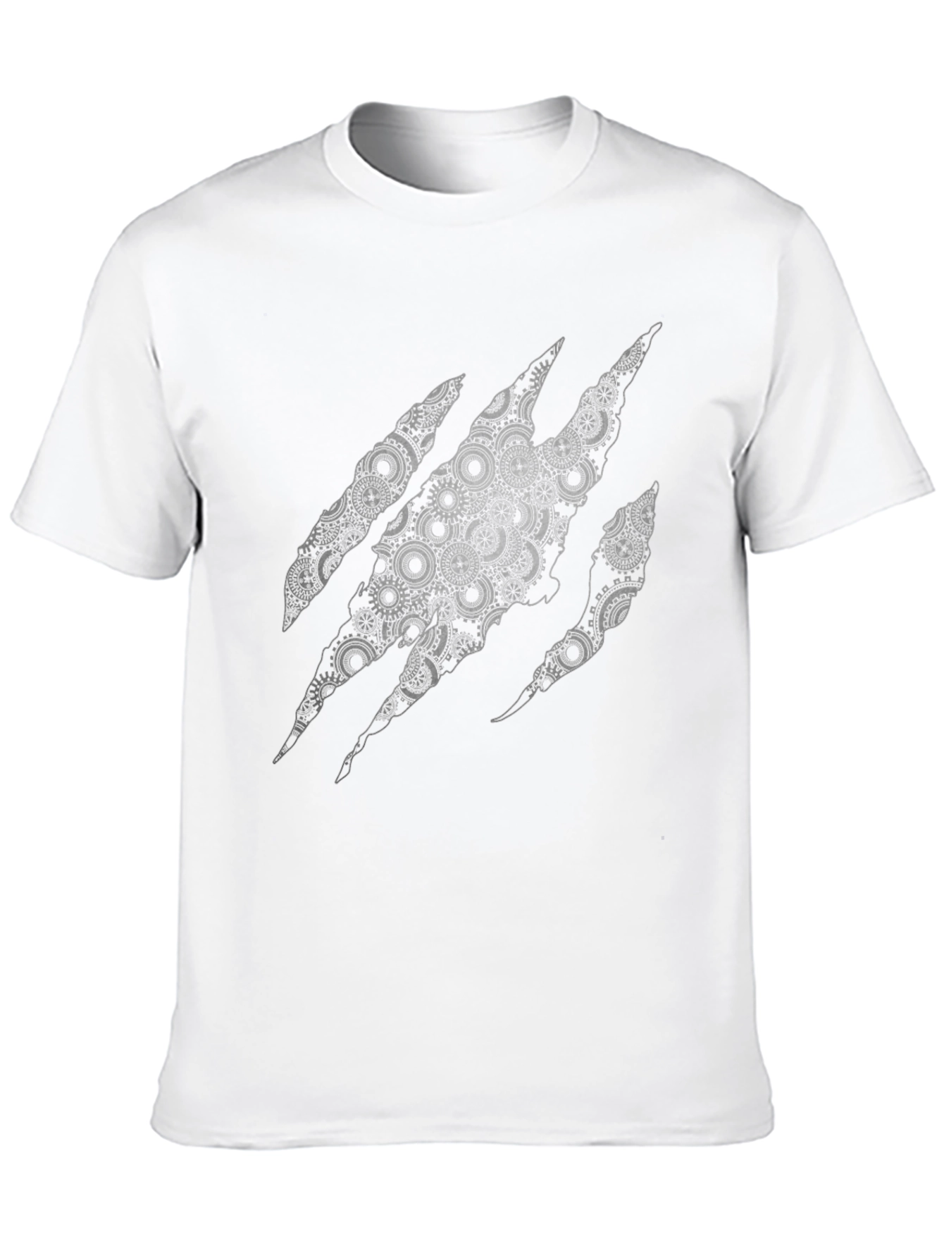 Steampunk Claw T-Shirt - Unique Gear Design