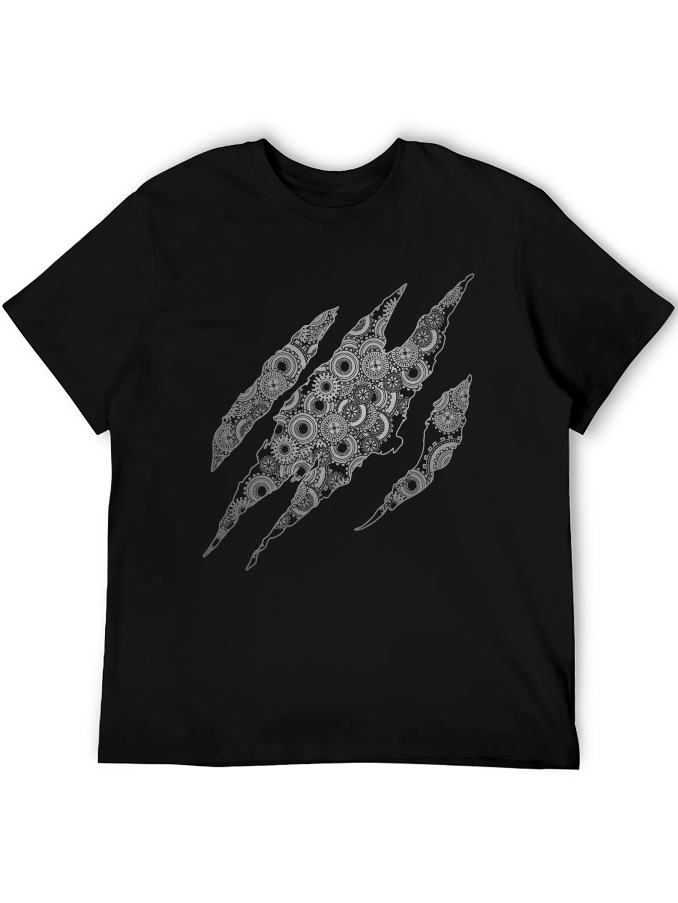 Steampunk Claw T-Shirt - Unique Gear Design