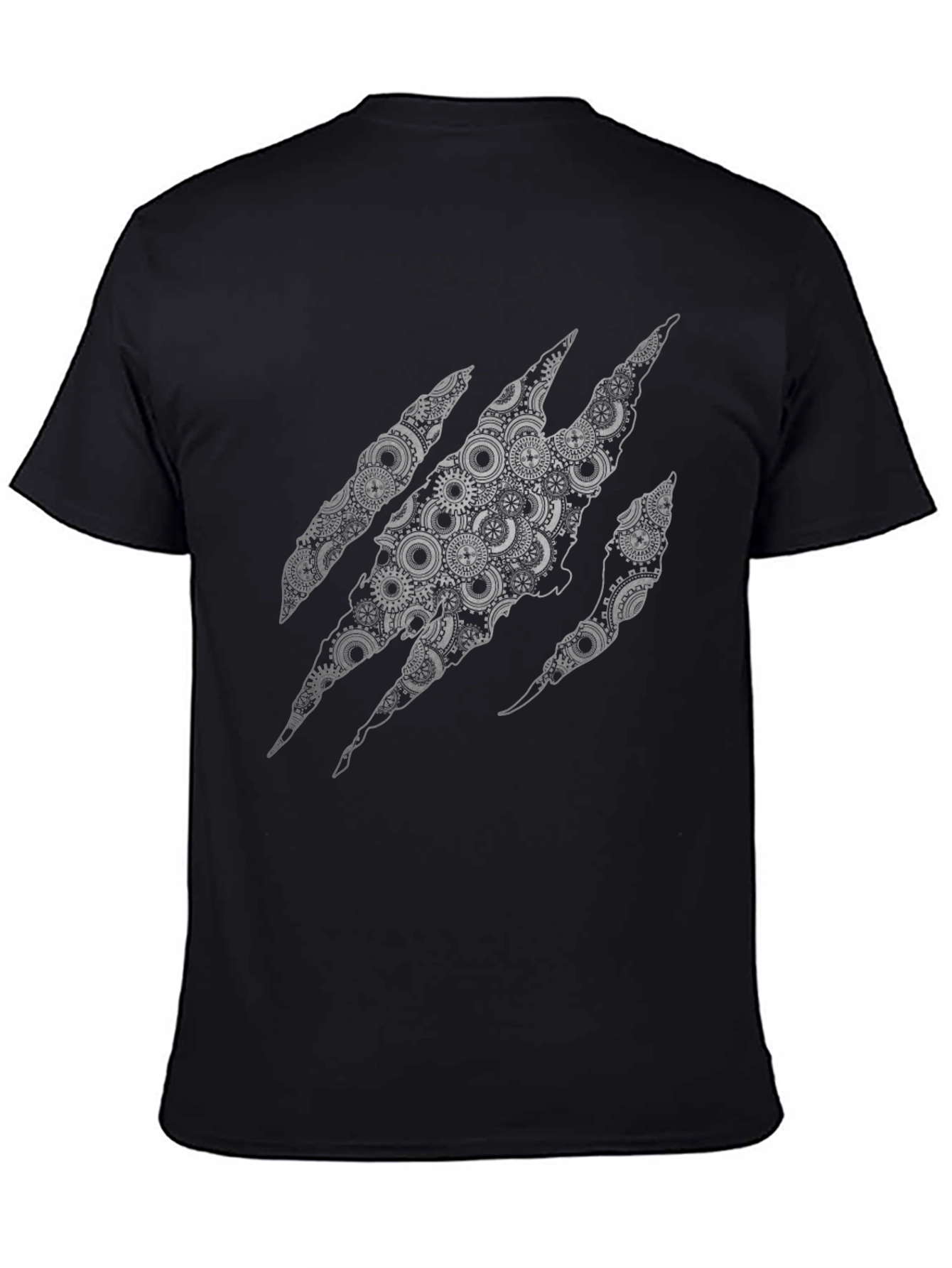 Steampunk Claw T-Shirt - Unique Gear Design