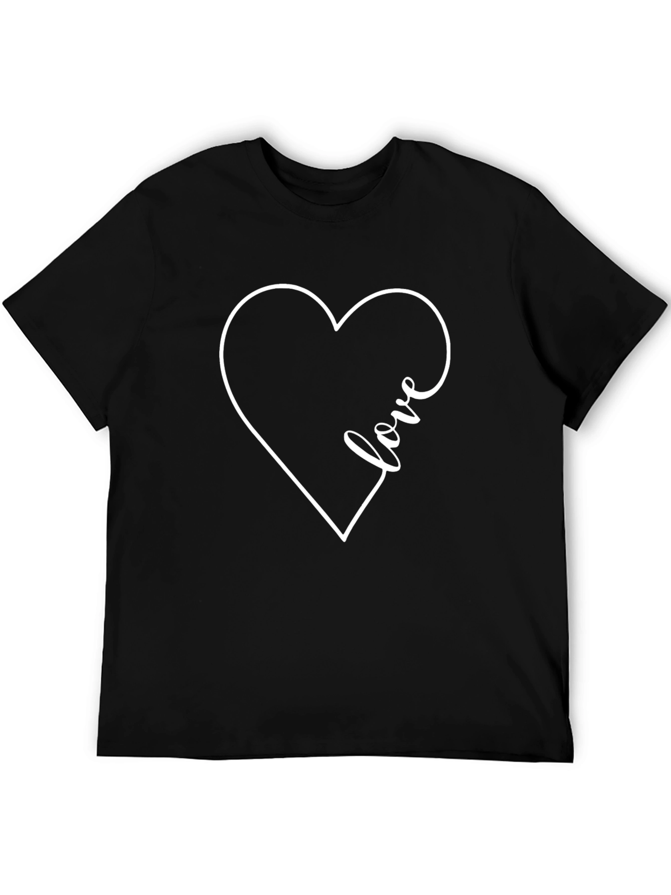 Love Heart Graphic Tee - Modern Casual Style