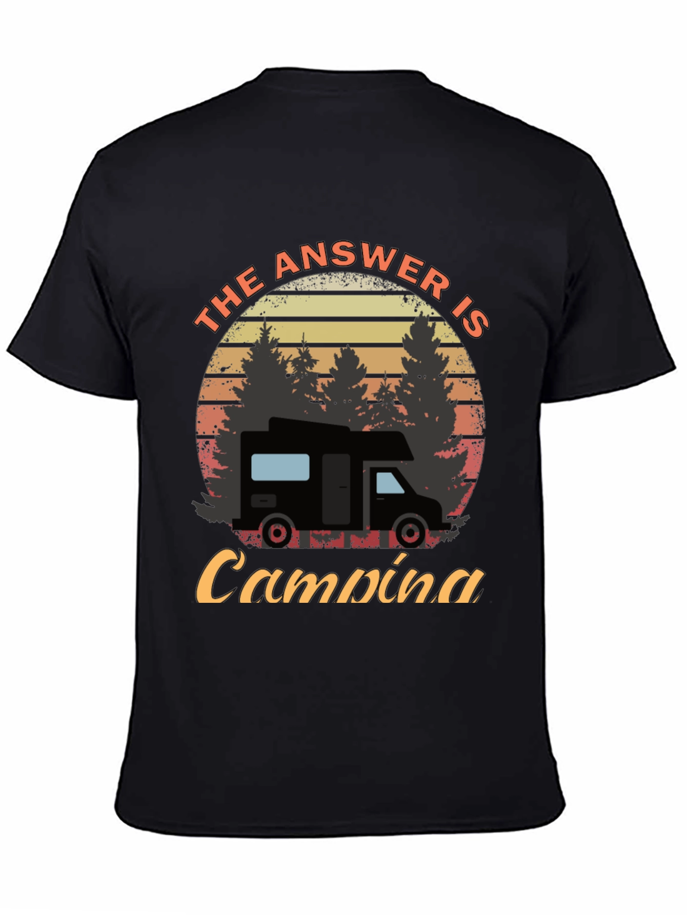 The Answer is Camping Graphic Tee