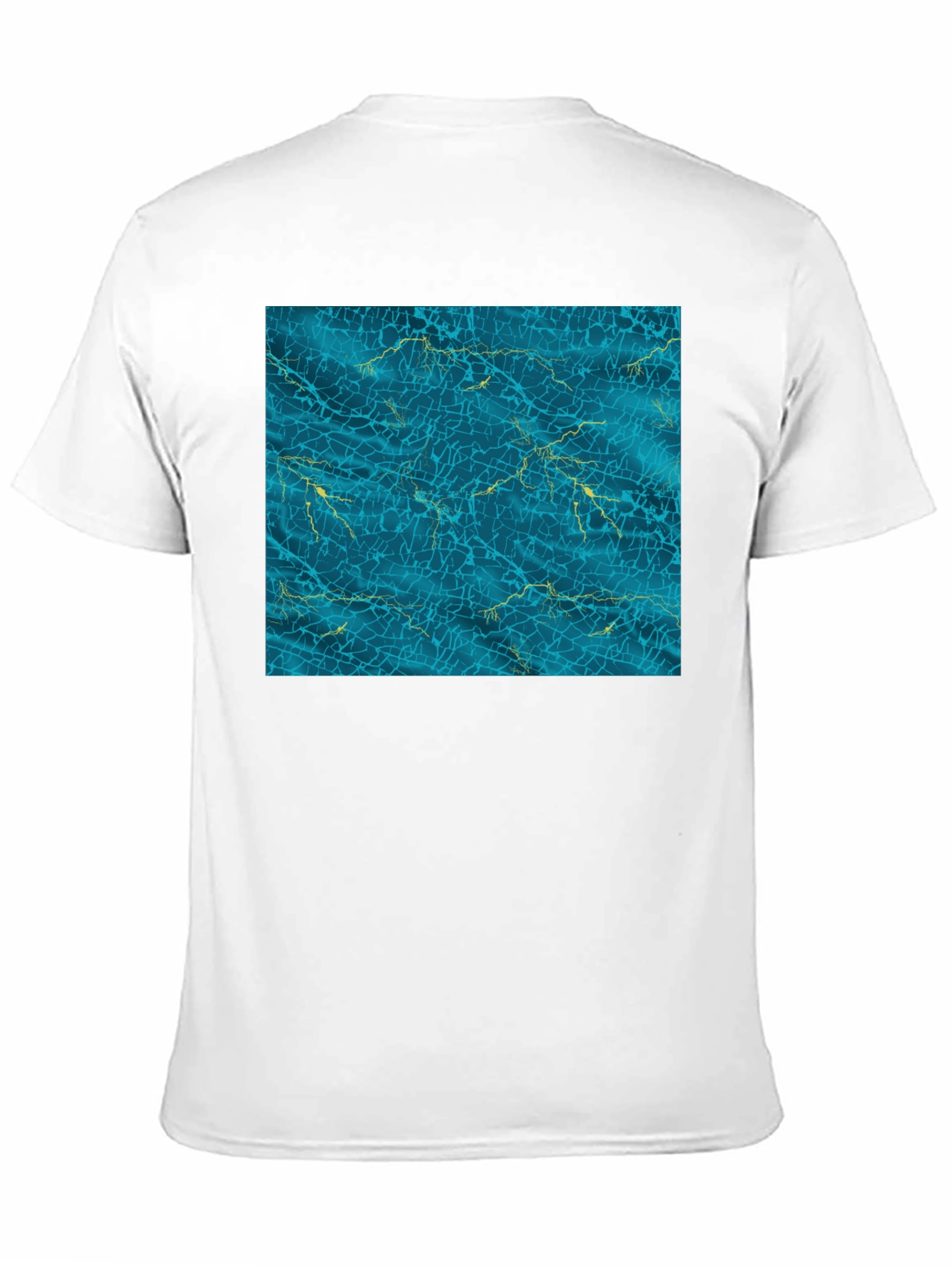 Aqua Crackle Graphic Tee