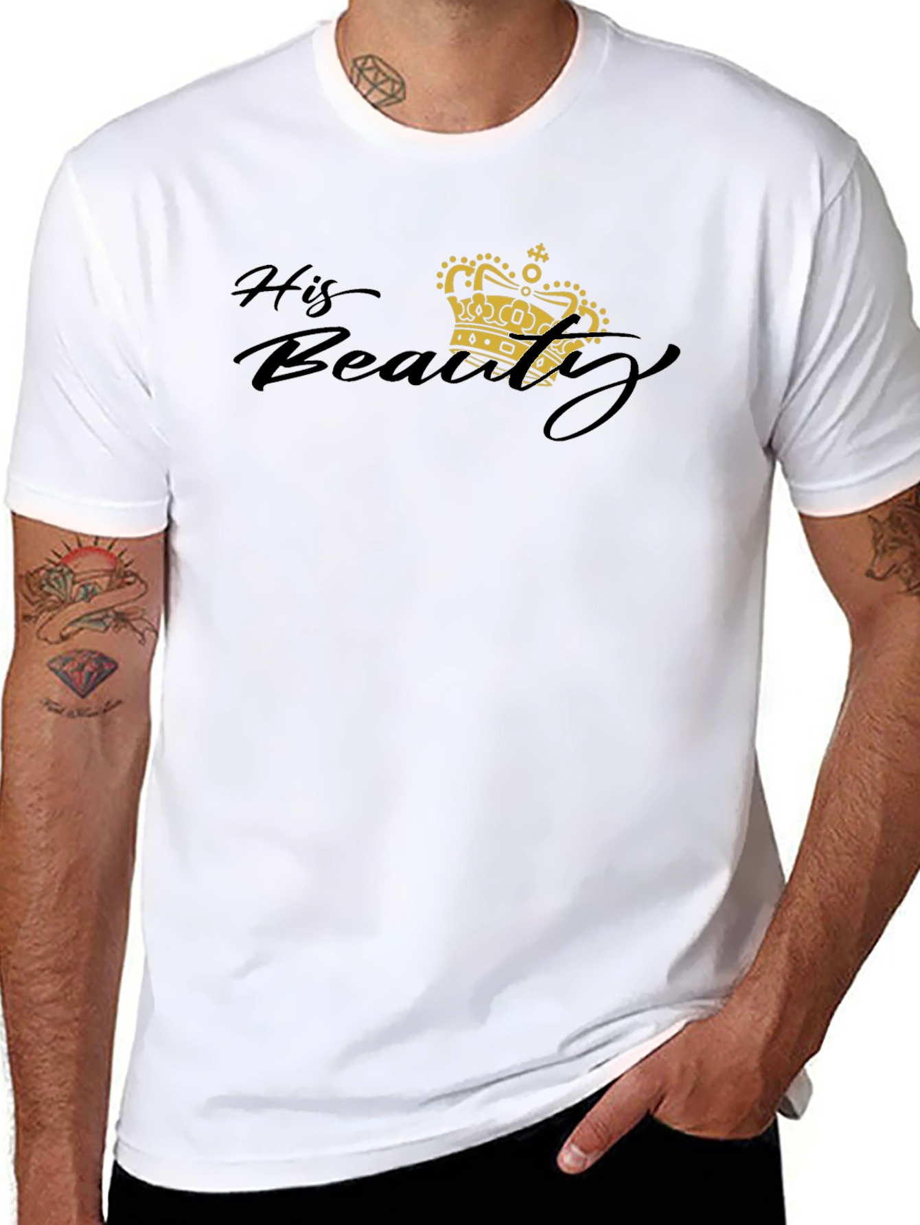 His Beauty Crown Graphic T-Shirt