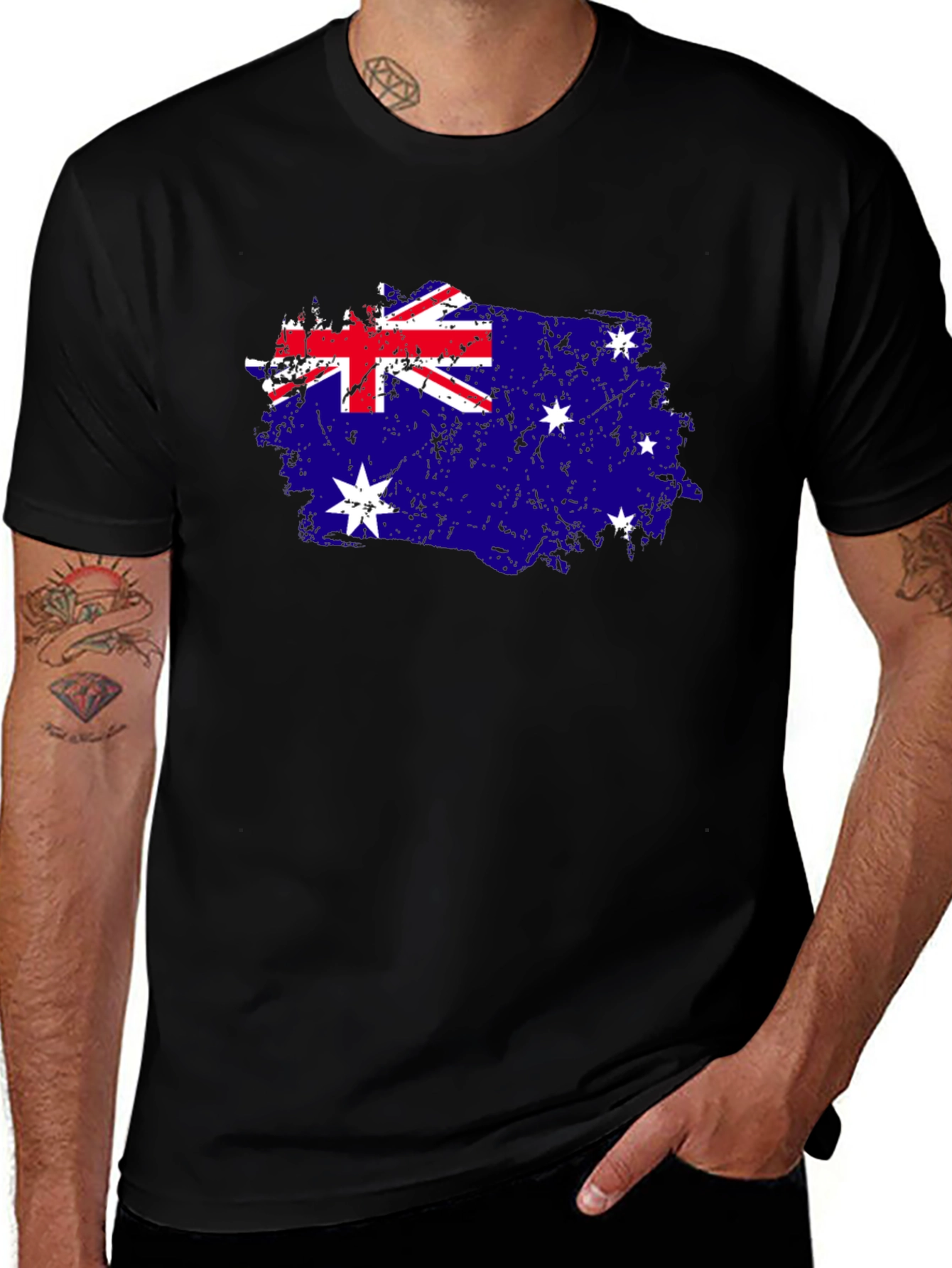 Australia Flag T-Shirt - Distressed Aussie Pride