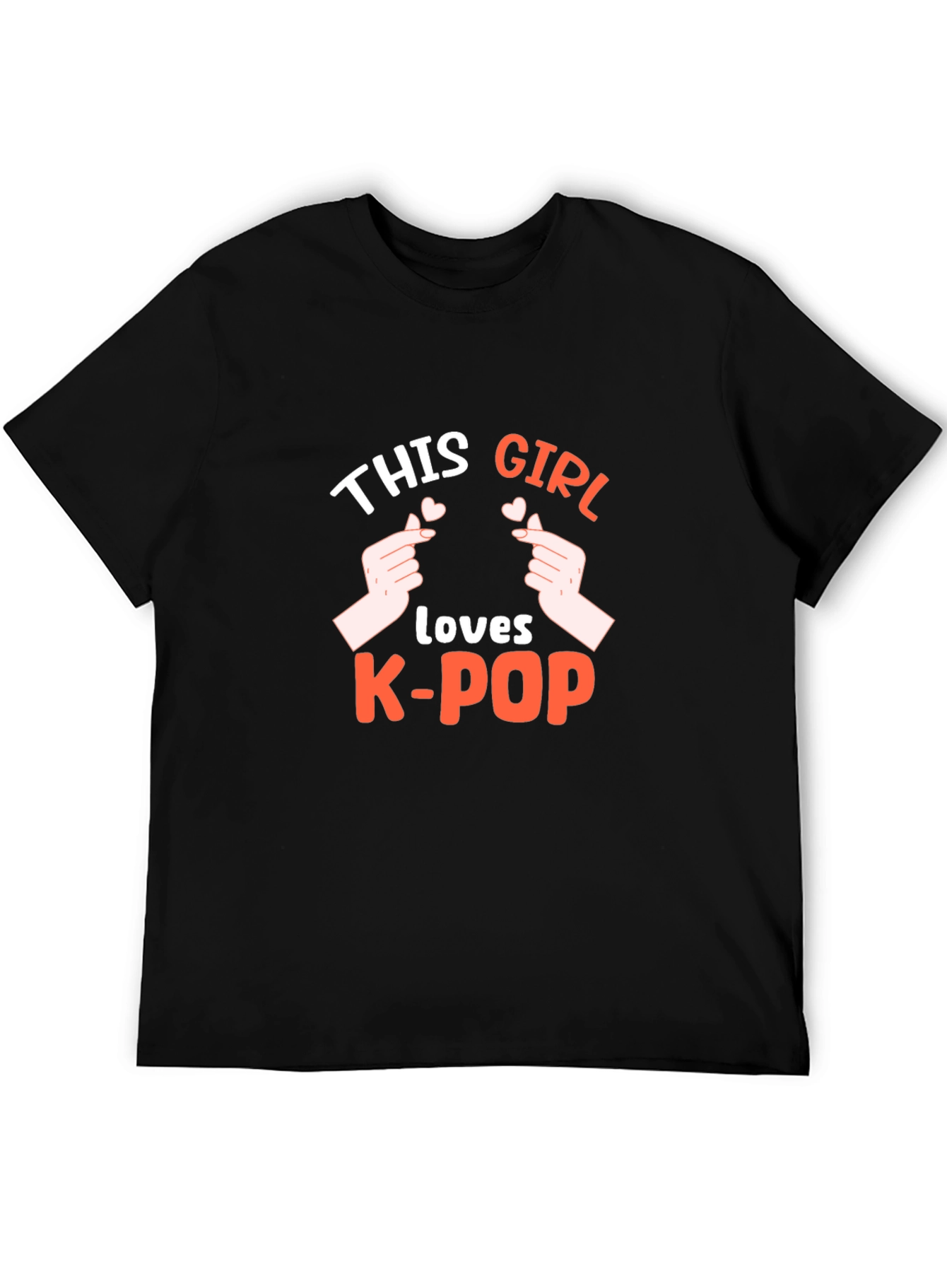 This Girl Loves K-Pop Black T-Shirt