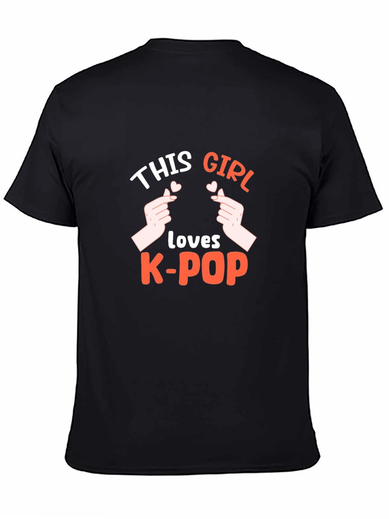 This Girl Loves K-Pop Black T-Shirt