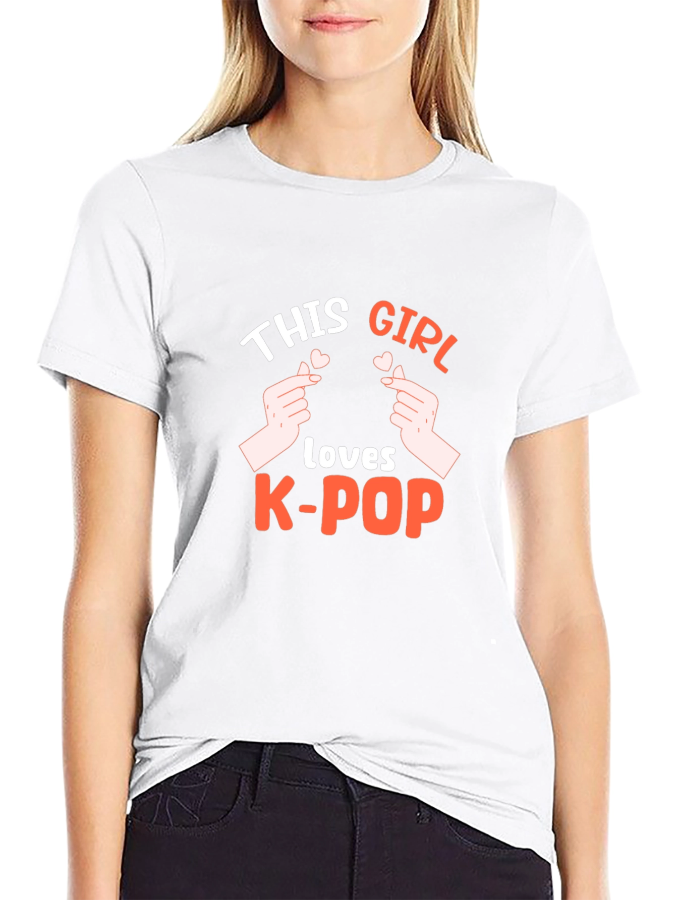 This Girl Loves K-Pop Black T-Shirt