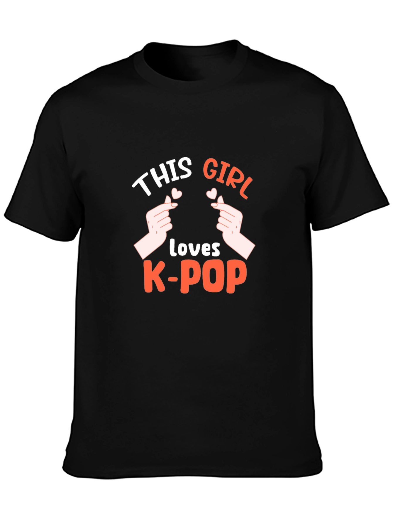 This Girl Loves K-Pop Black T-Shirt