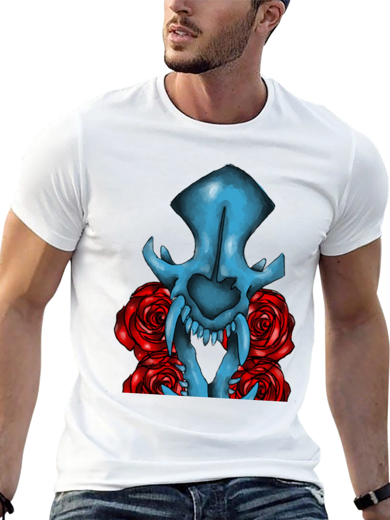 Skull and Roses Graphic Tee