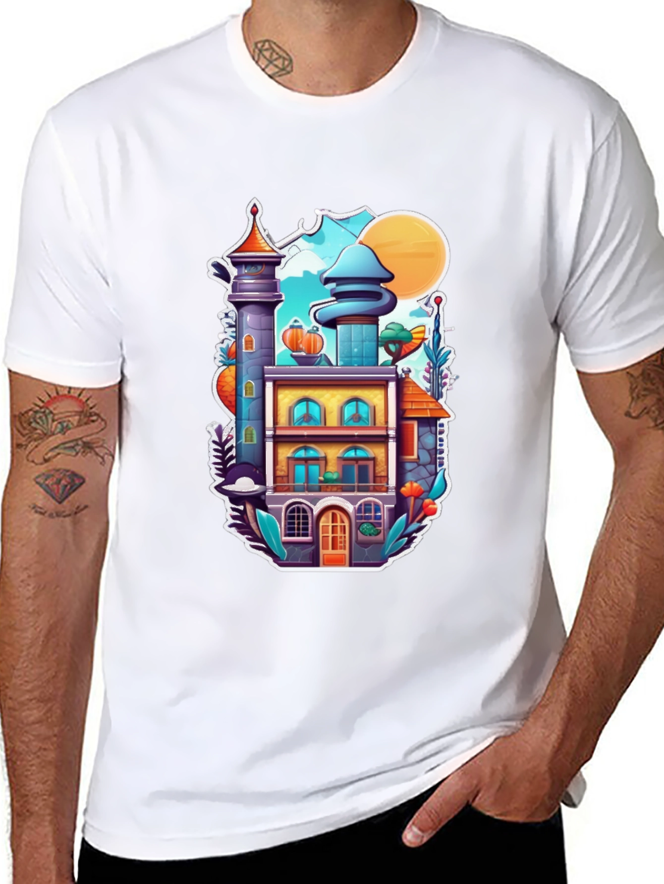 Whimsical Building T-Shirt