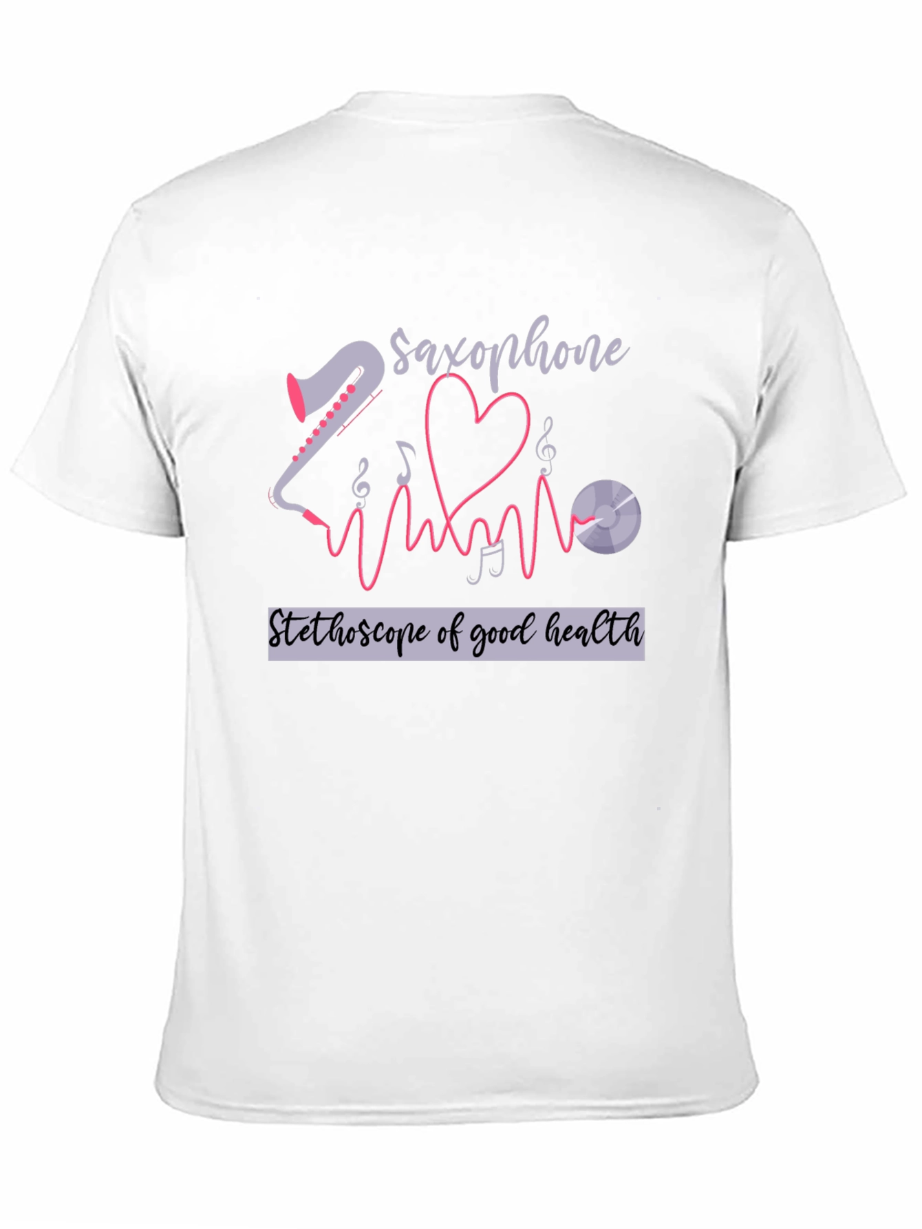 Saxophone Stethoscope Health T-Shirt