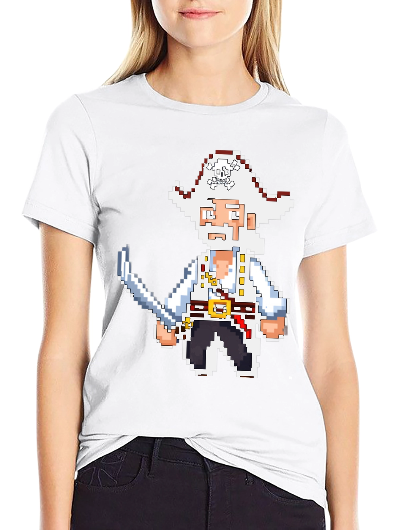 Pixel Pirate Tee - Retro Gaming Shirt