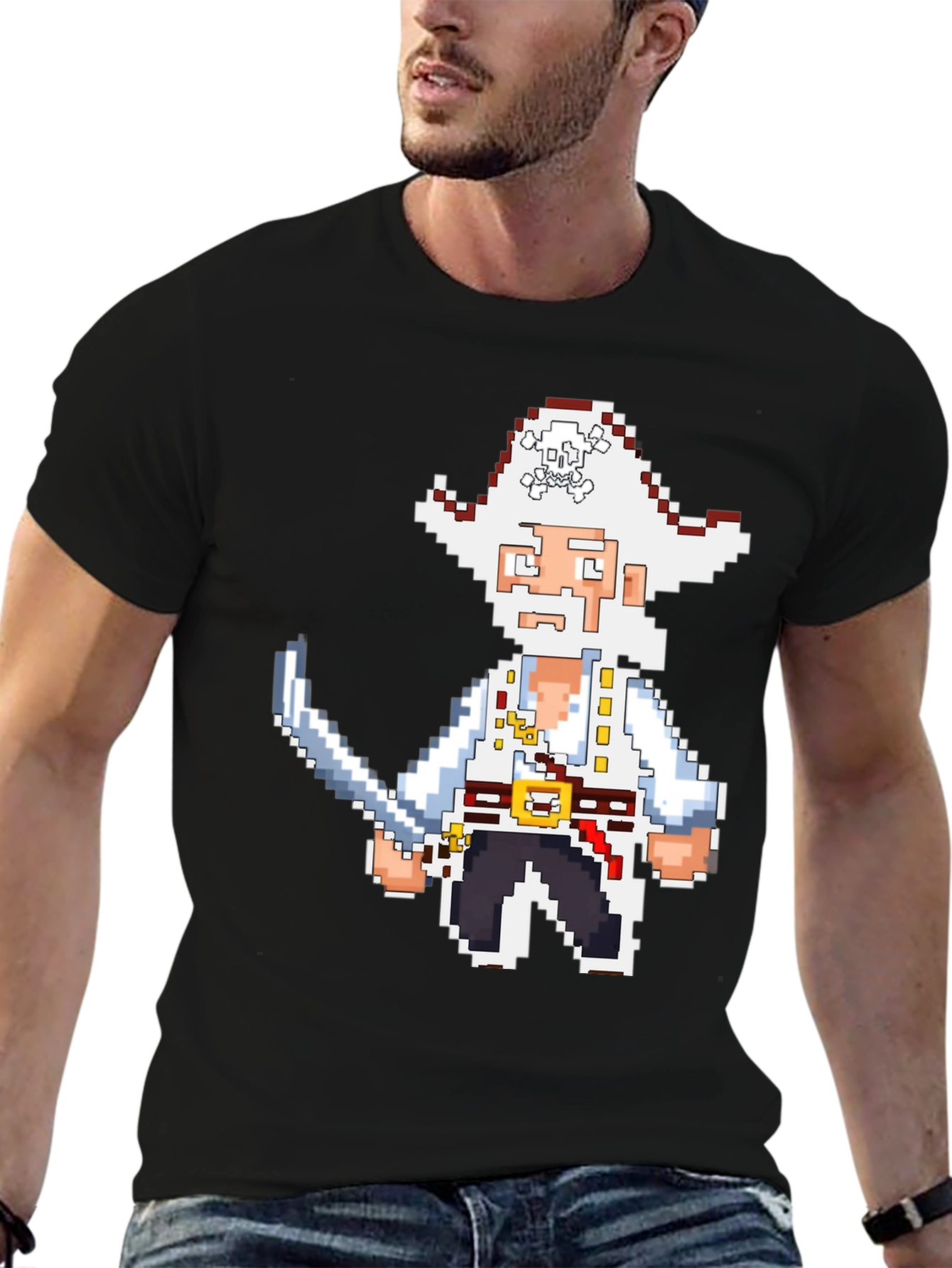 Pixel Pirate Tee - Retro Gaming Shirt