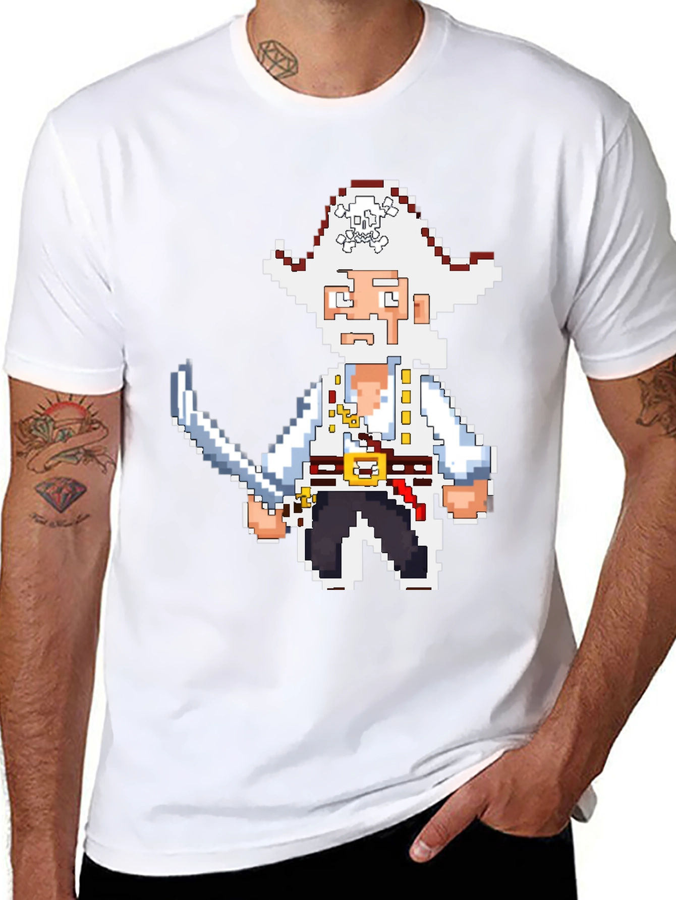 Pixel Pirate Tee - Retro Gaming Shirt