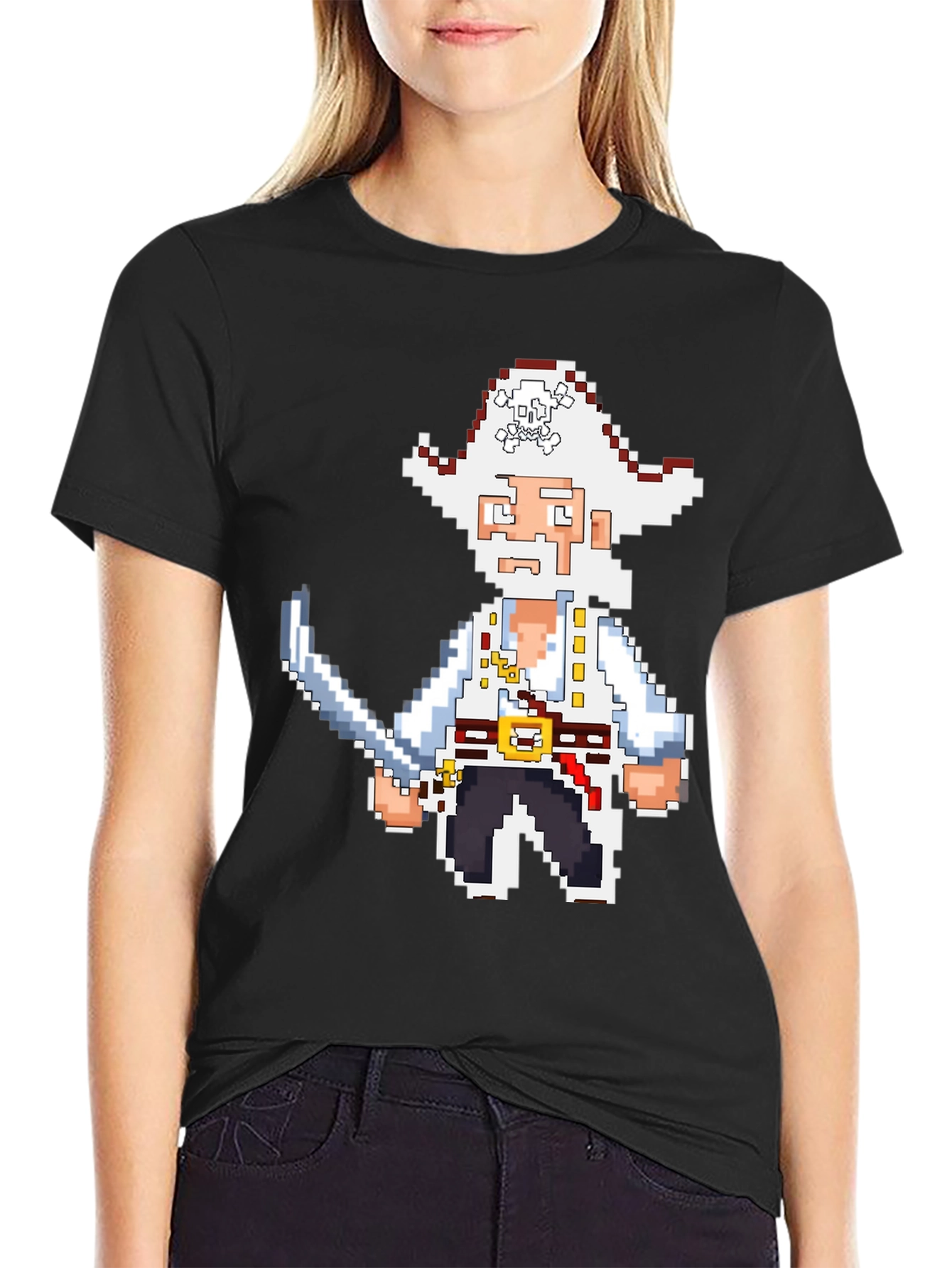 Pixel Pirate Tee - Retro Gaming Shirt