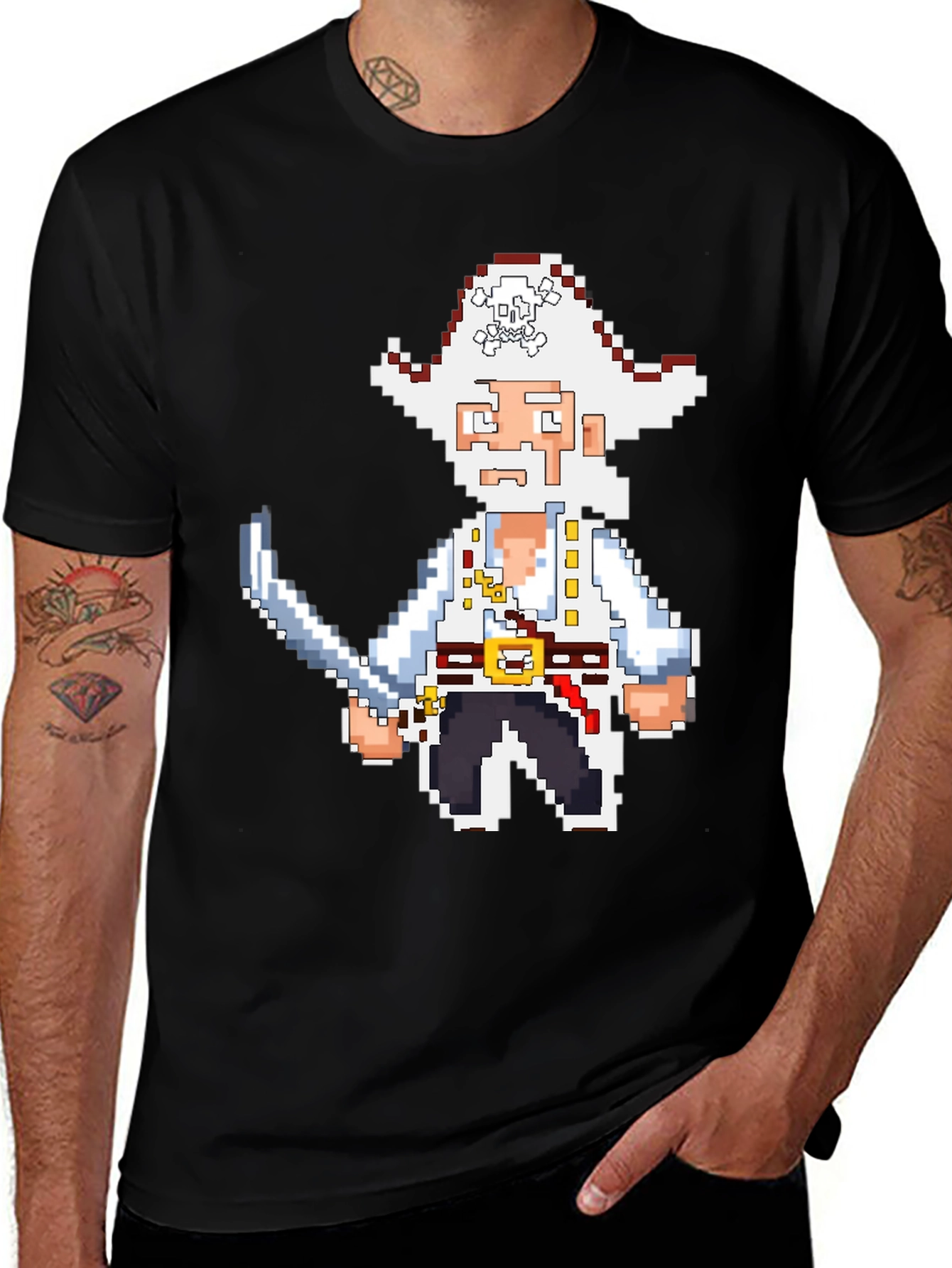 Pixel Pirate Tee - Retro Gaming Shirt