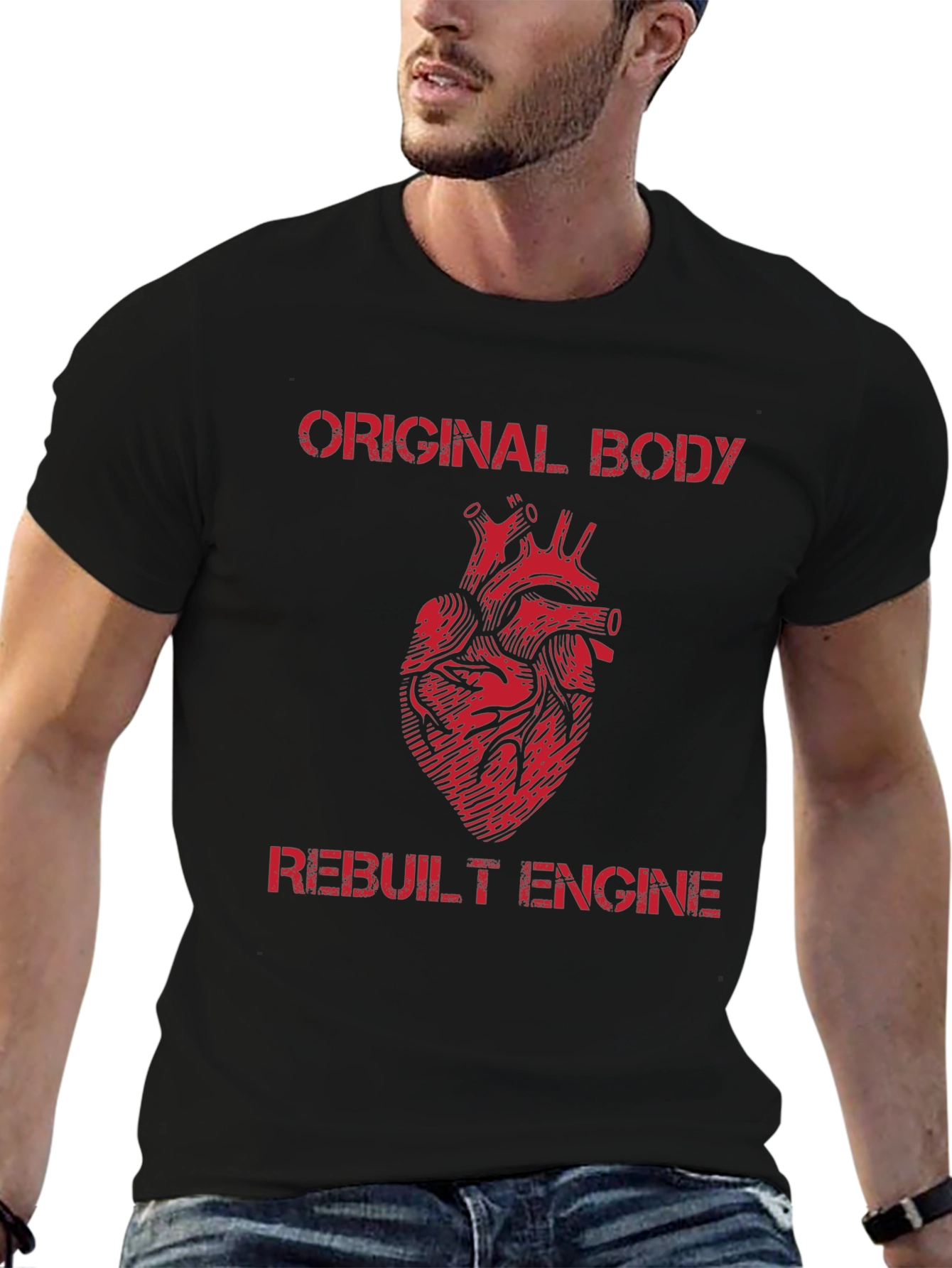 Original Body Rebuilt Engine Graphic T-Shirt