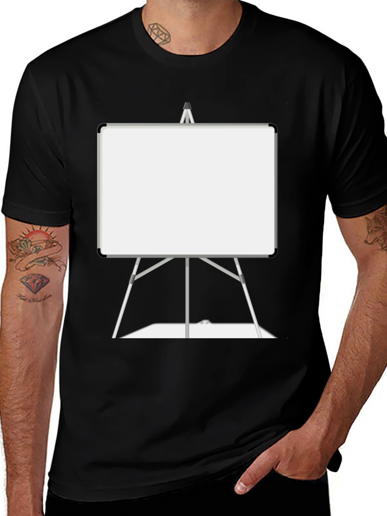 Easel Whiteboard Graphic T-Shirt