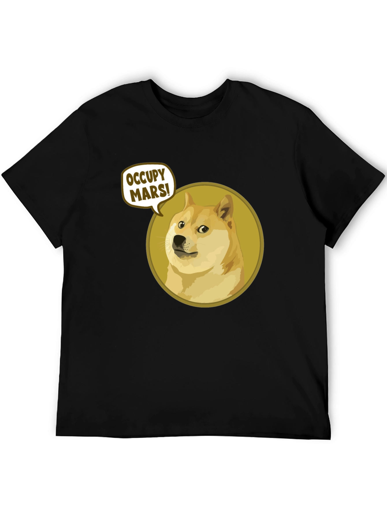 Occupy Mars Doge T-Shirt - Black