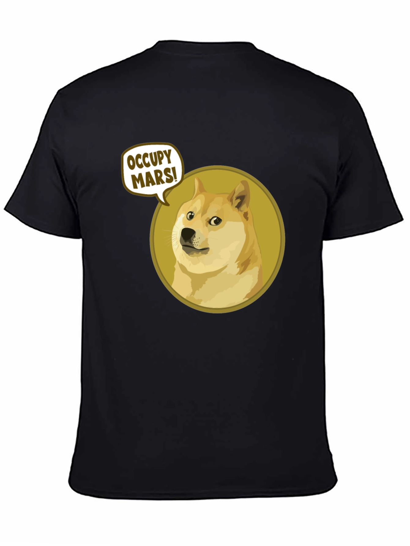 Occupy Mars Doge T-Shirt - Black