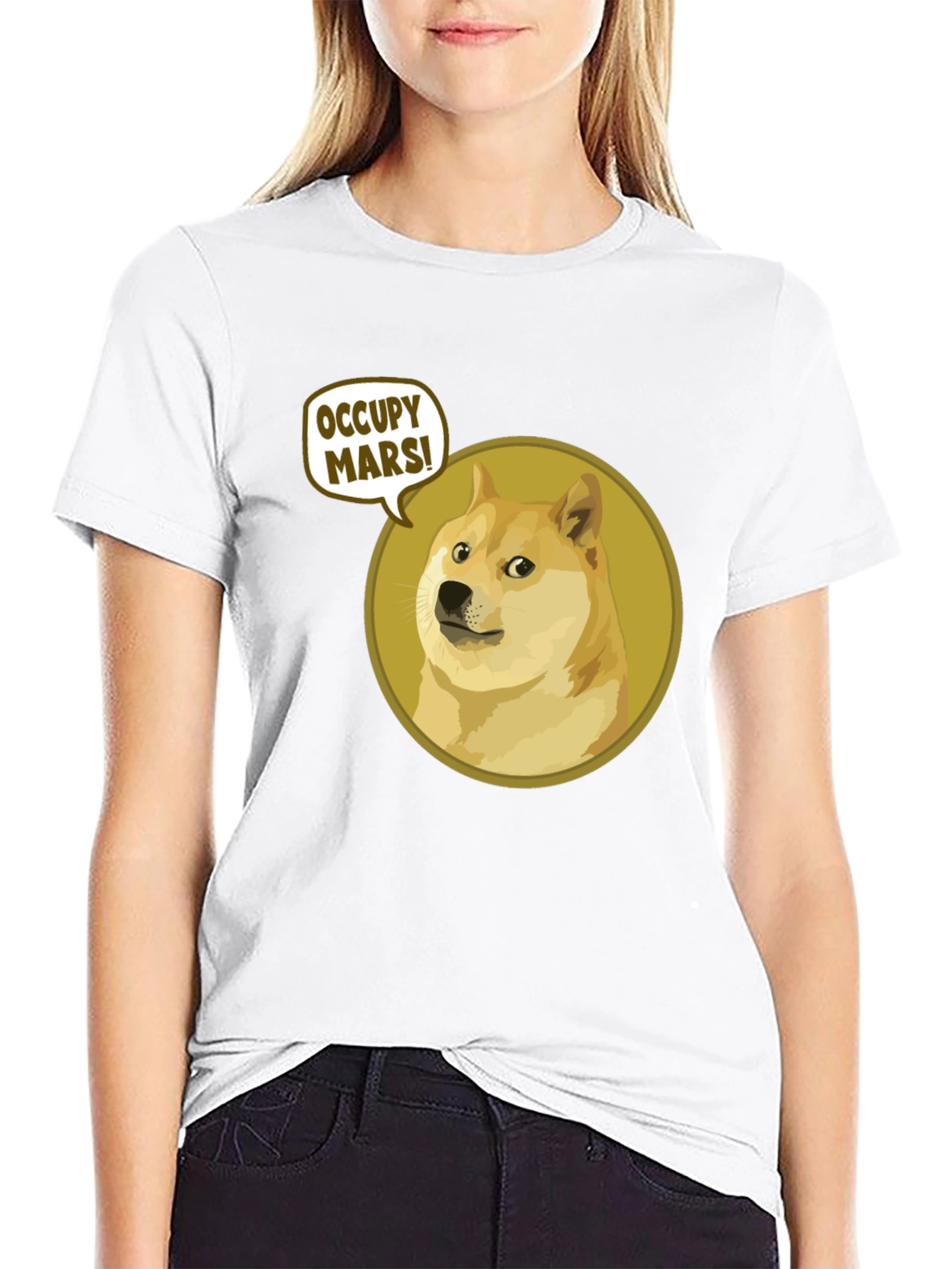 Occupy Mars Doge T-Shirt - Black