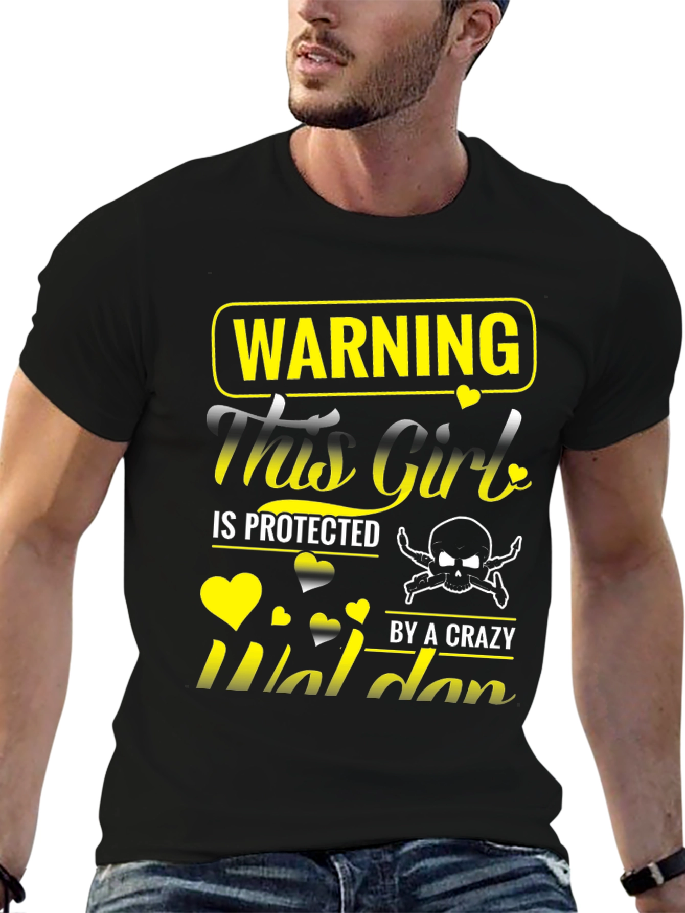 Warning: This Girl Protected By Crazy Waldan T-Shirt