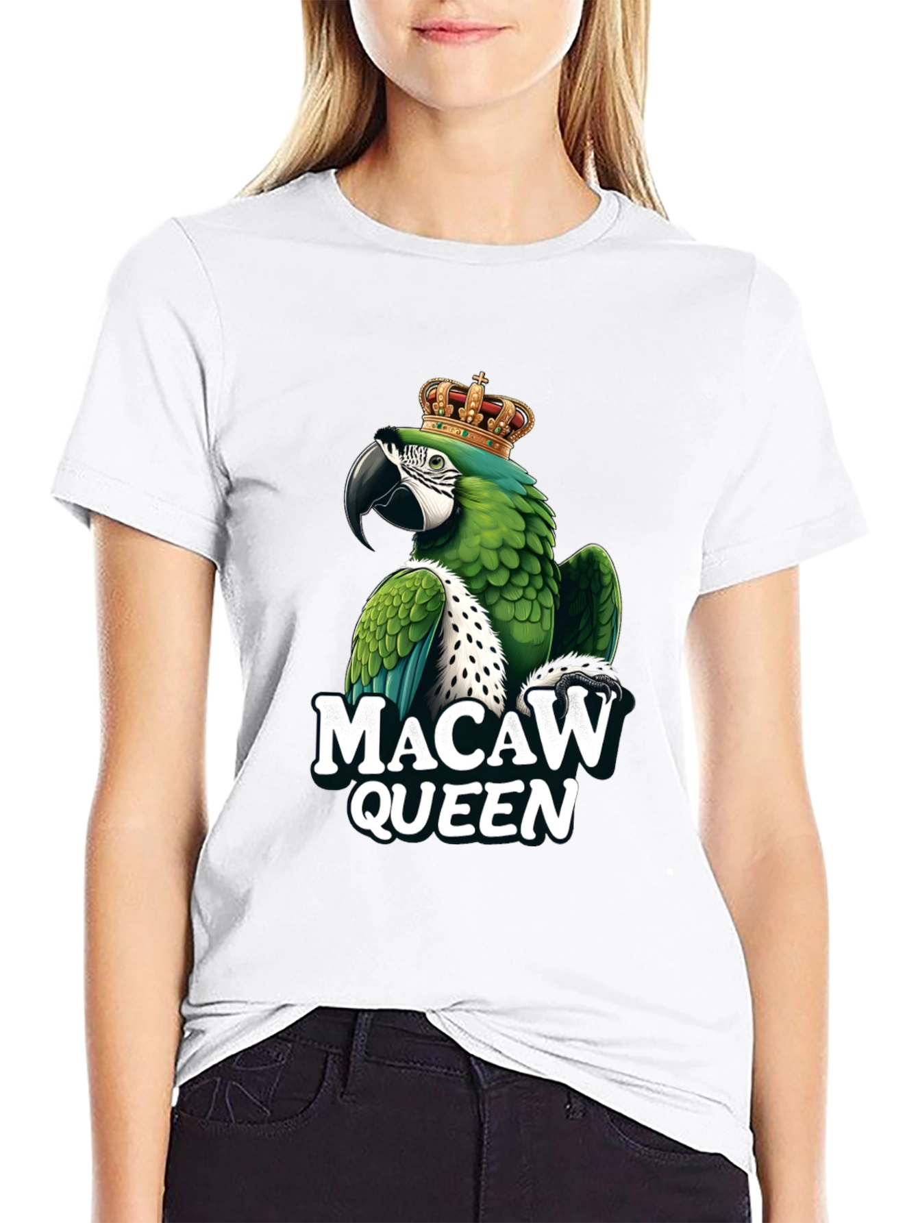 Macaw Queen Graphic T-Shirt