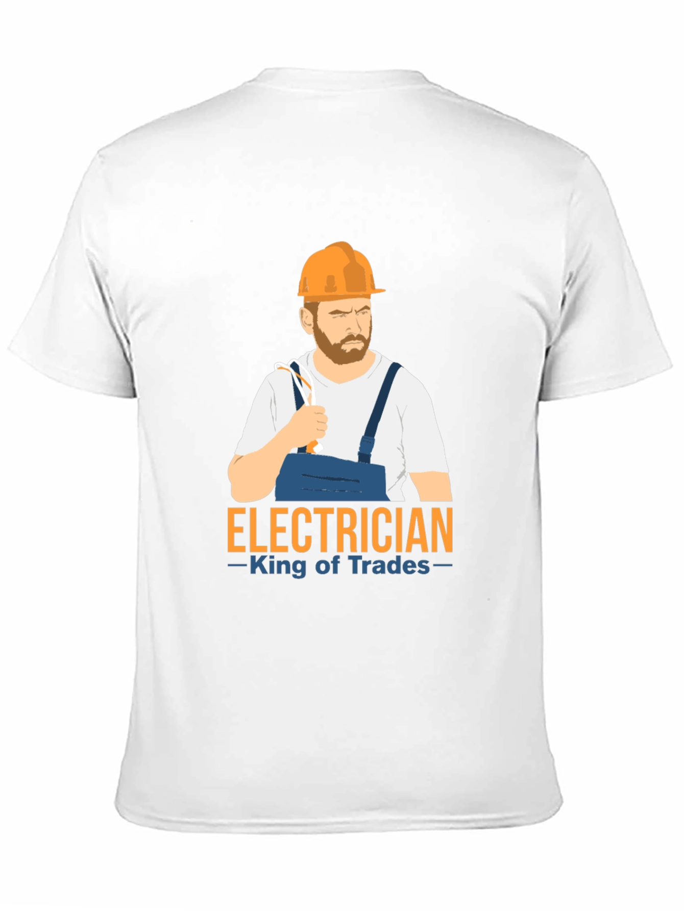 Electrician King of Trades Black T-Shirt