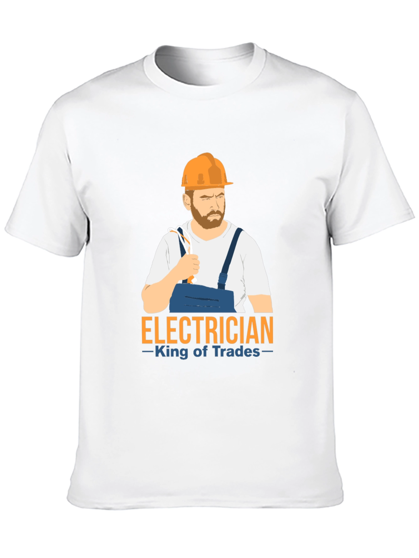 Electrician King of Trades Black T-Shirt
