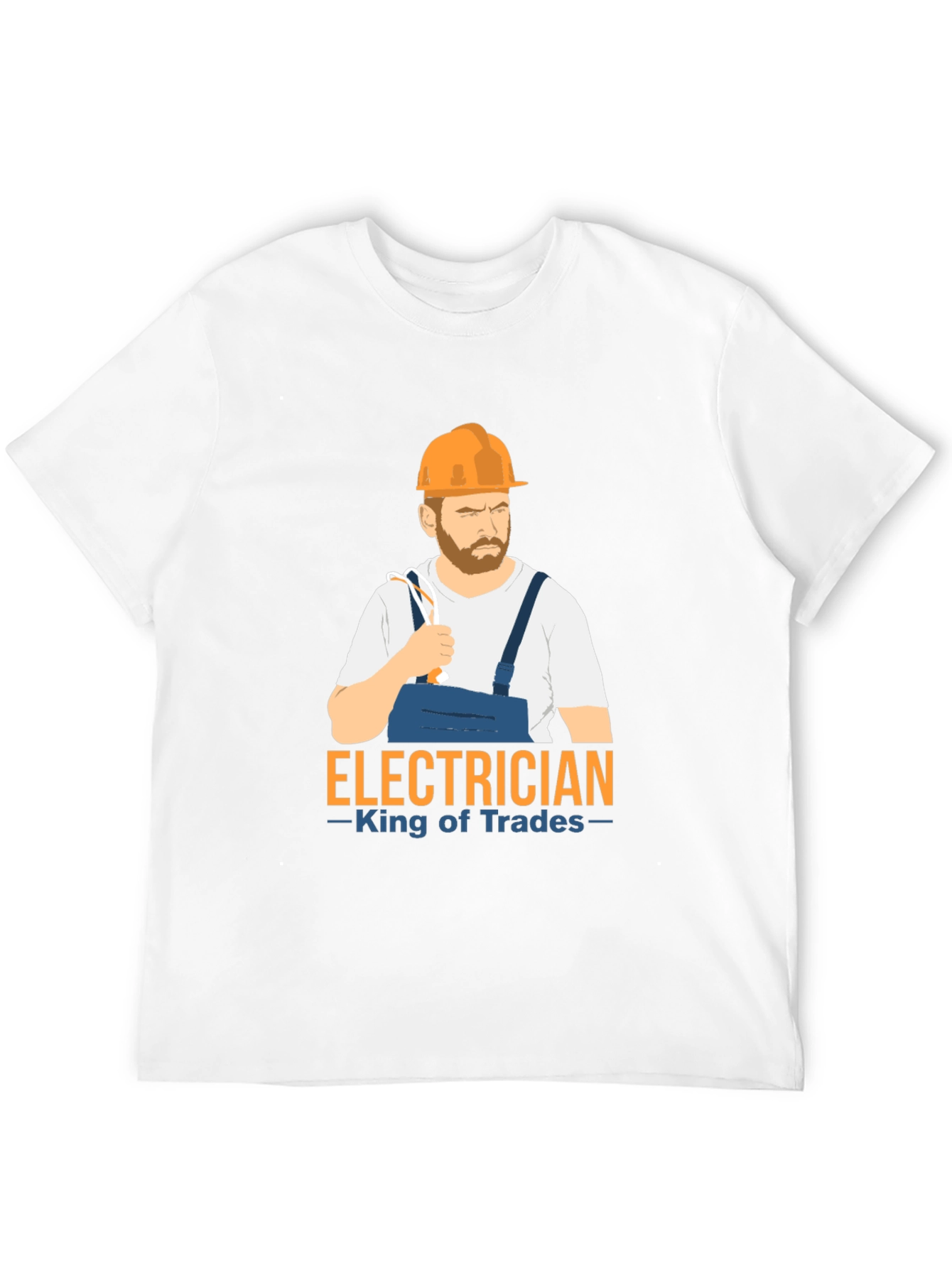 Electrician King of Trades Black T-Shirt
