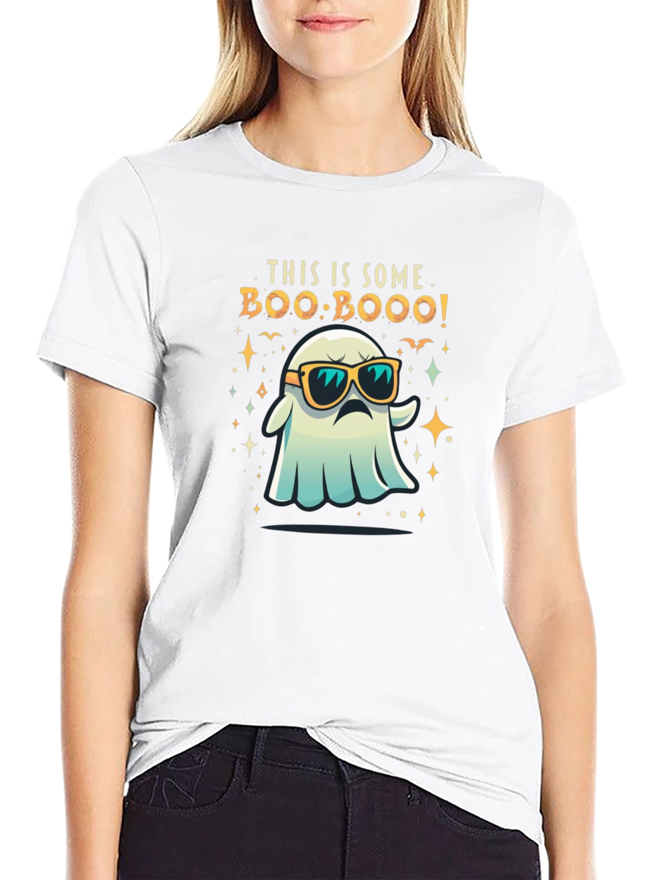 Boo Boo Ghost T-Shirt - Spooky Style