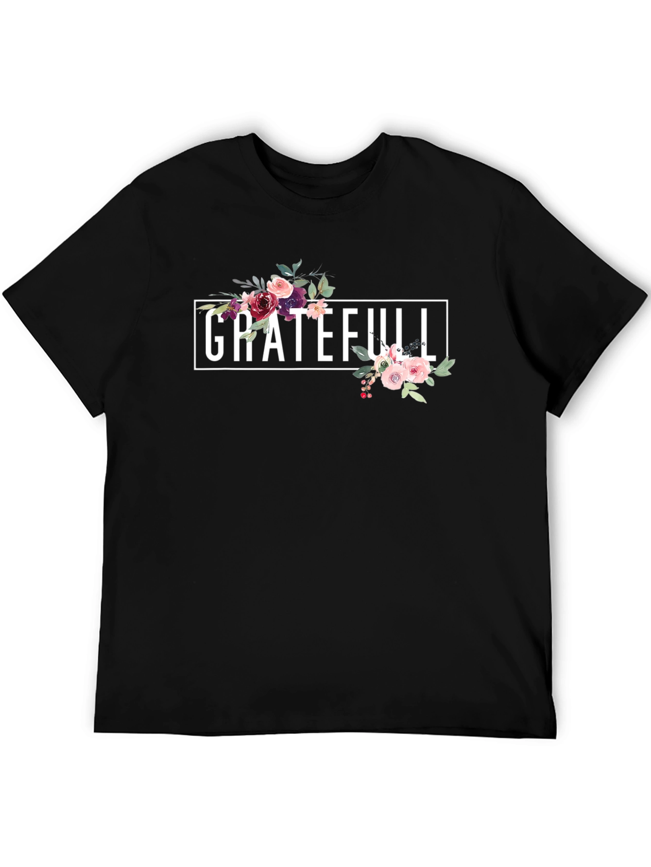 Grateful Floral T-Shirt - Stylish & Comfortable