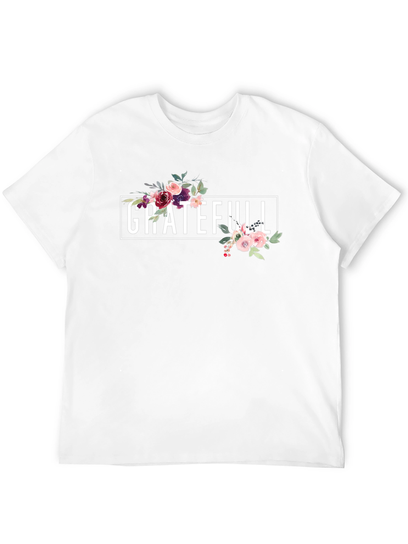 Grateful Floral T-Shirt - Stylish & Comfortable