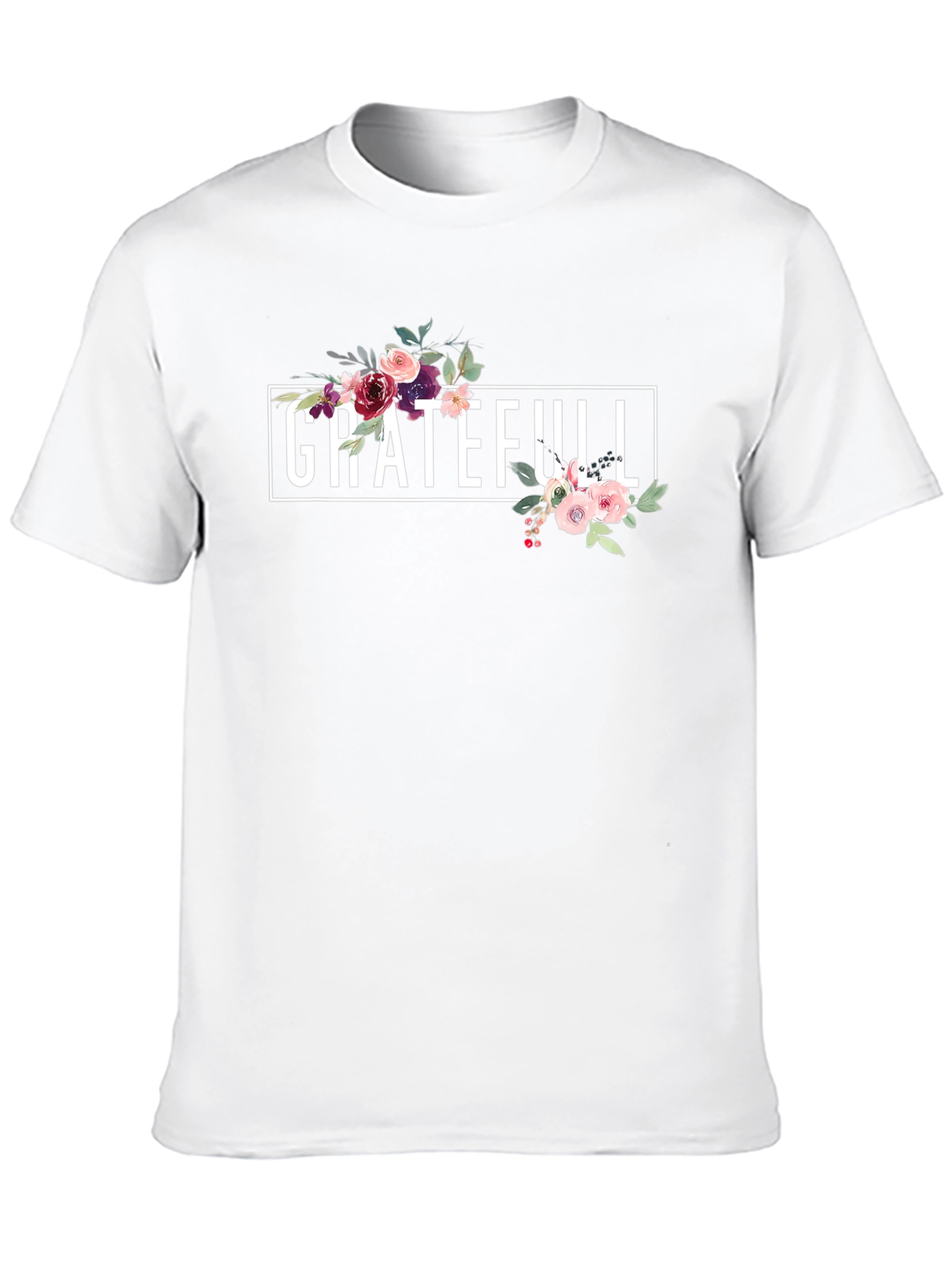Grateful Floral T-Shirt - Stylish & Comfortable