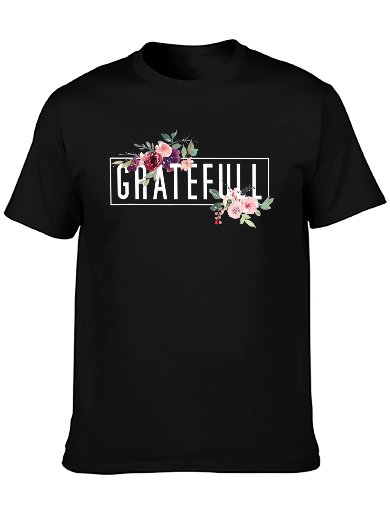 Grateful Floral T-Shirt - Stylish & Comfortable