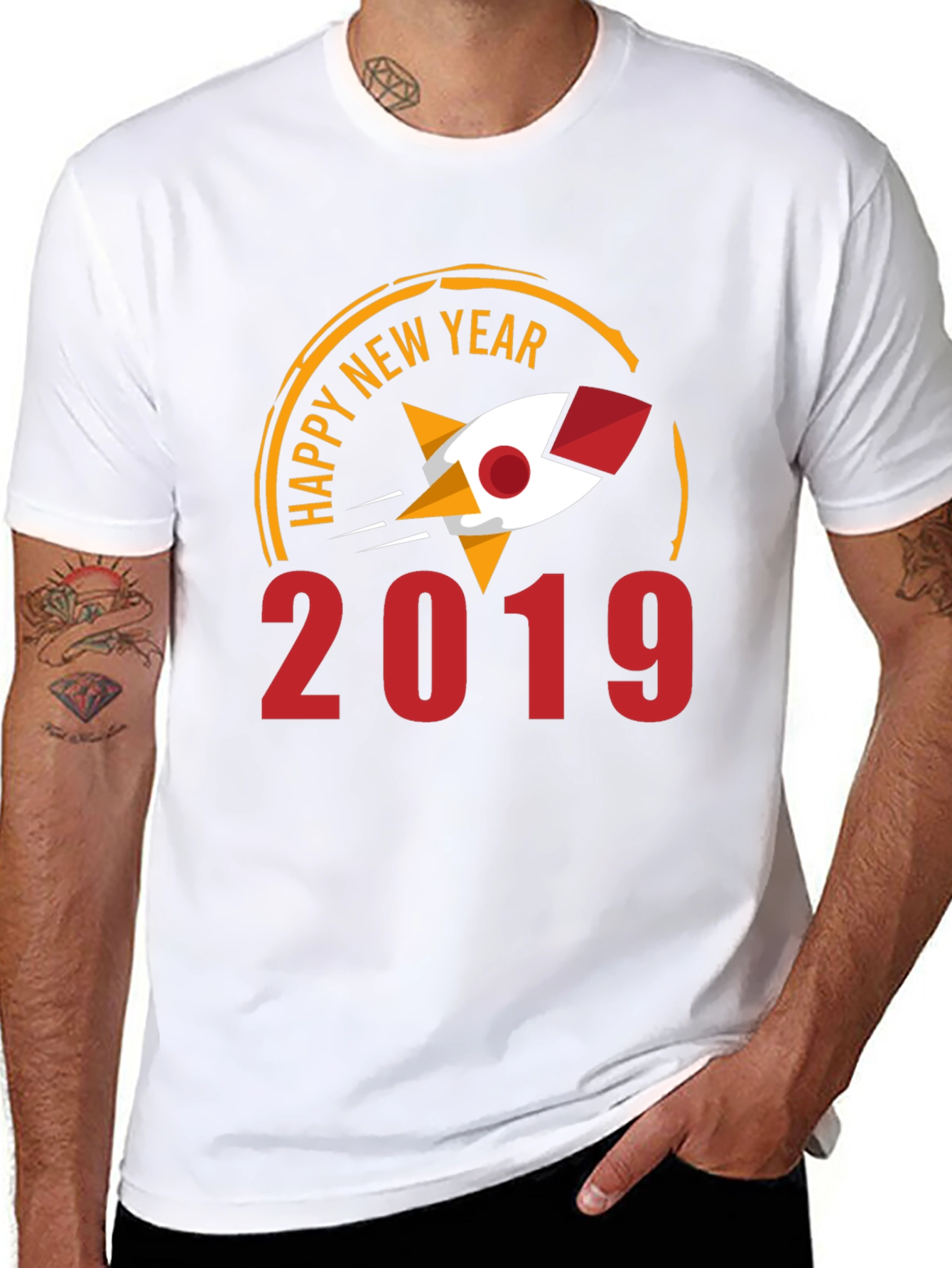 Happy New Year 2019 Rocket T-Shirt