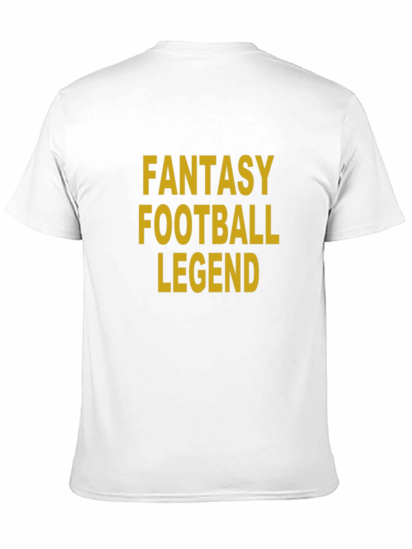 Fantasy Football Legend T-Shirt - Gold on Black Tee