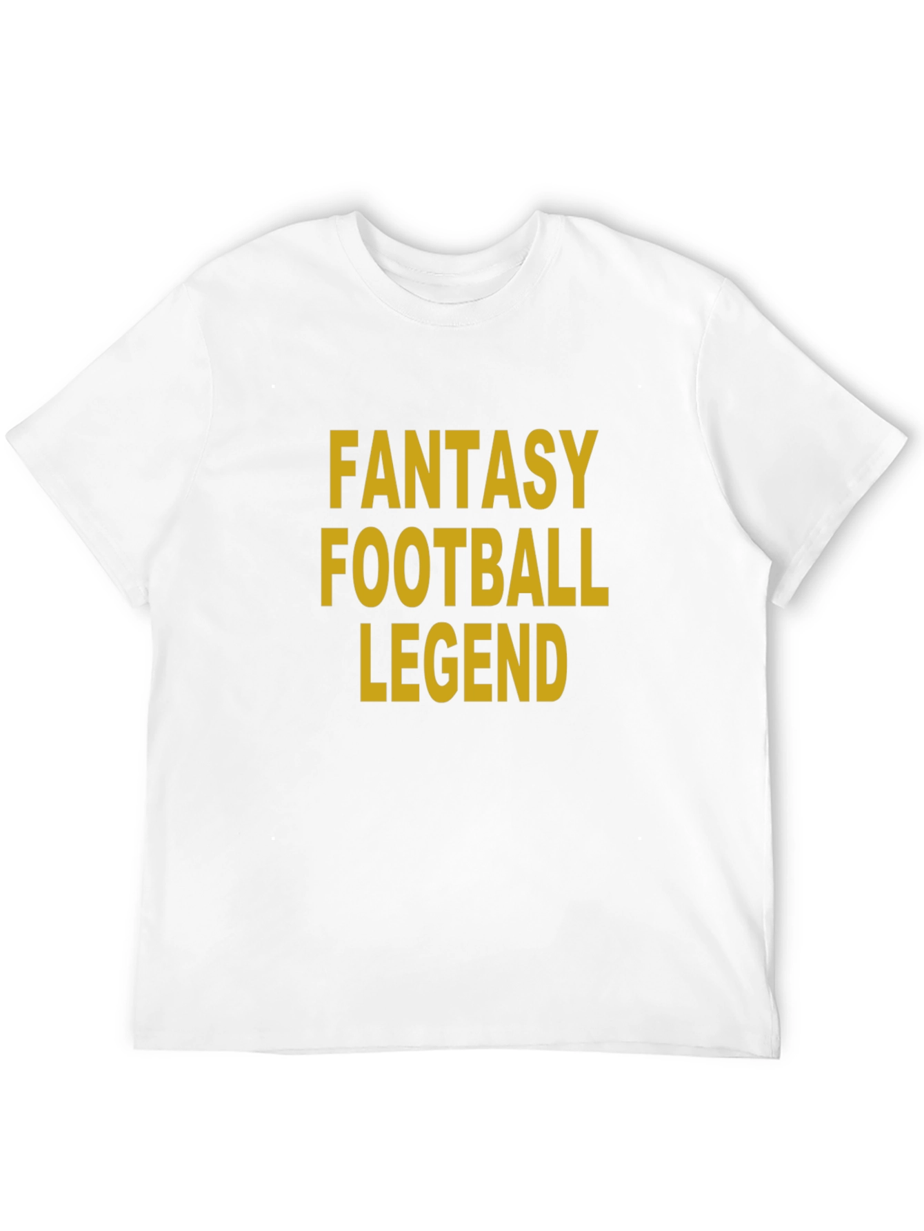 Fantasy Football Legend T-Shirt - Gold on Black Tee