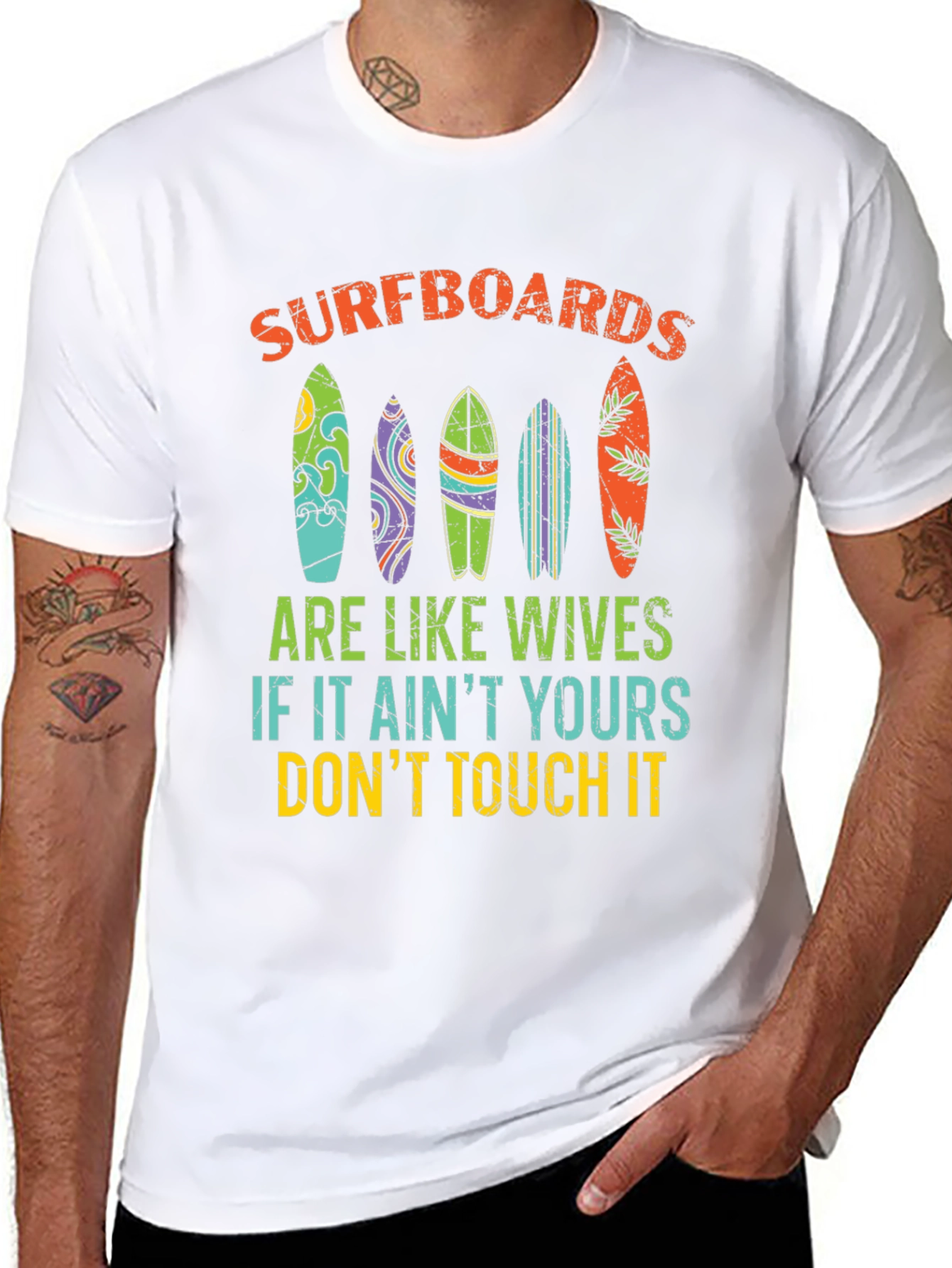 Surfboards Are Like Wives Graphic Tee