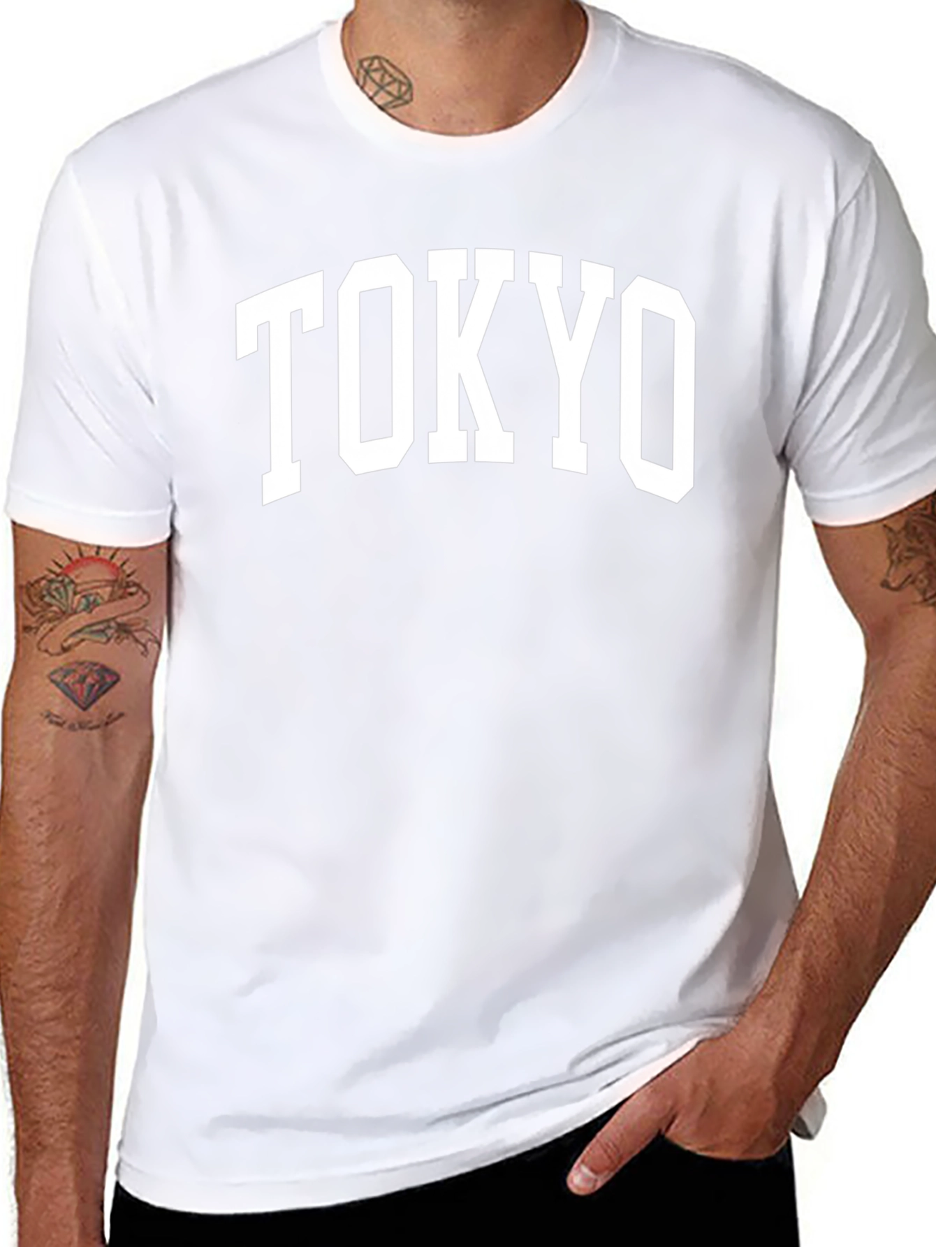 Tokyo Graphic Tee - Retro Style Black T-Shirt