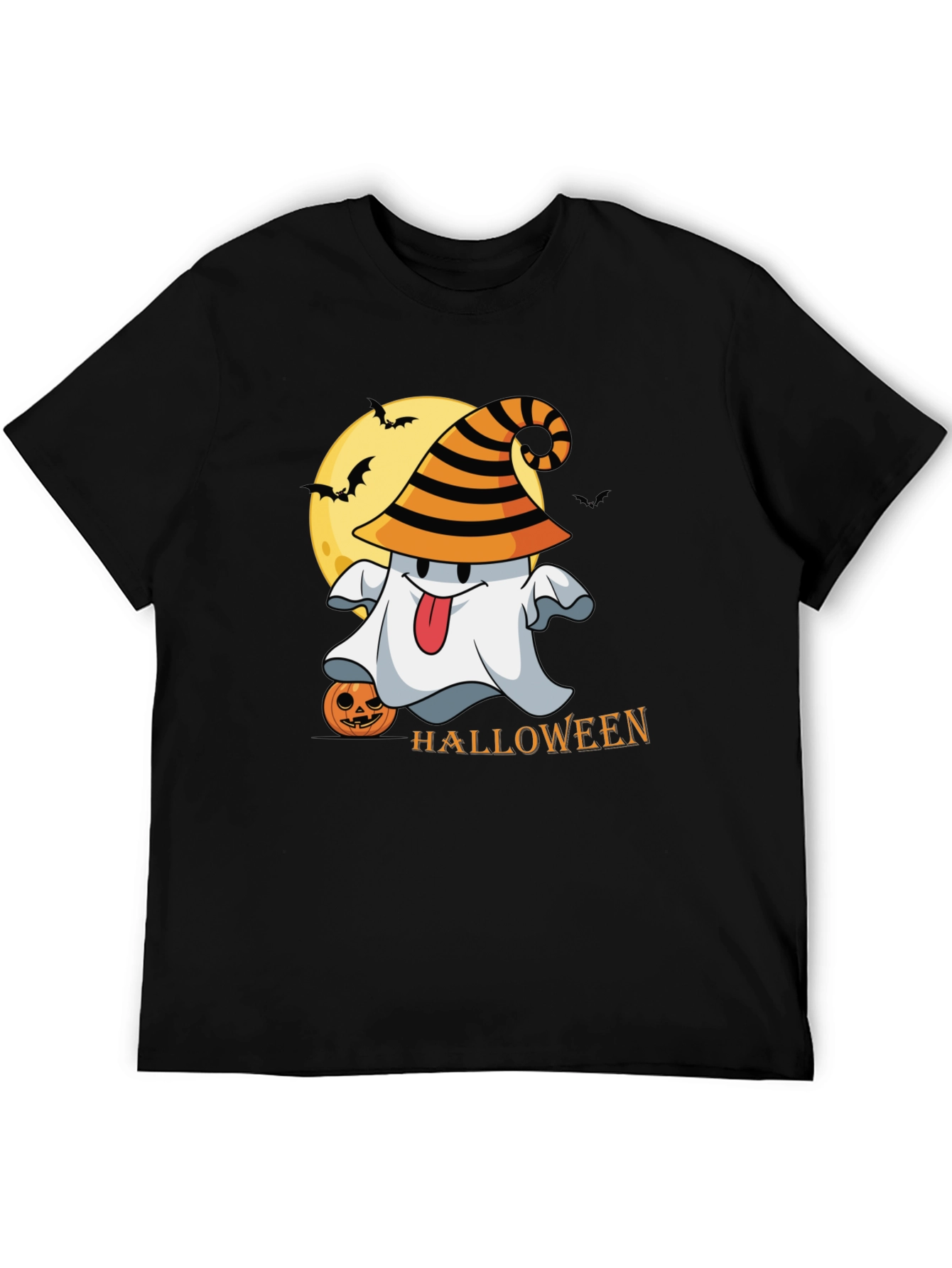 Halloween Ghost Graphic Tee - Spooky Season