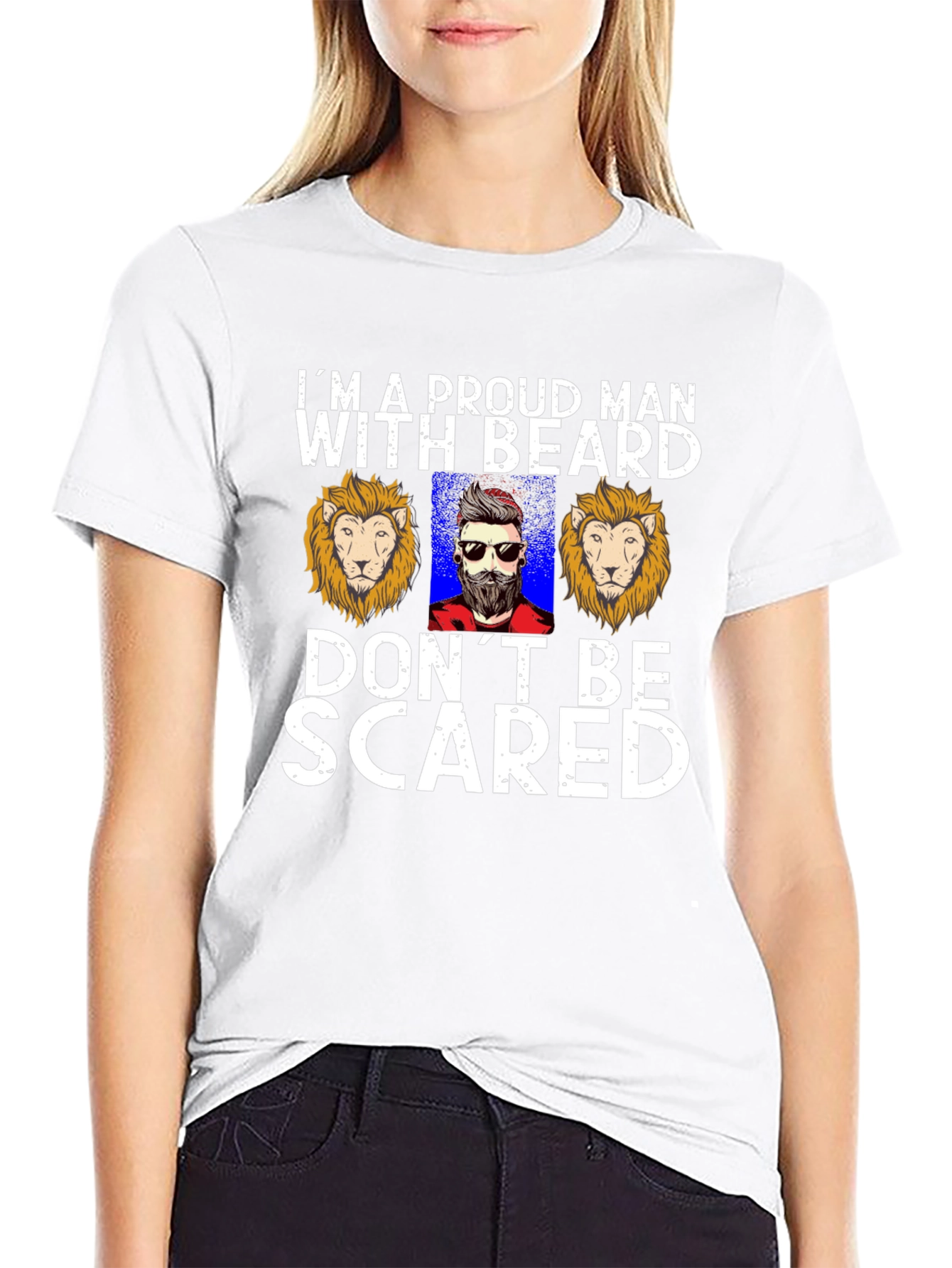 Proud Beard Man Graphic T-Shirt