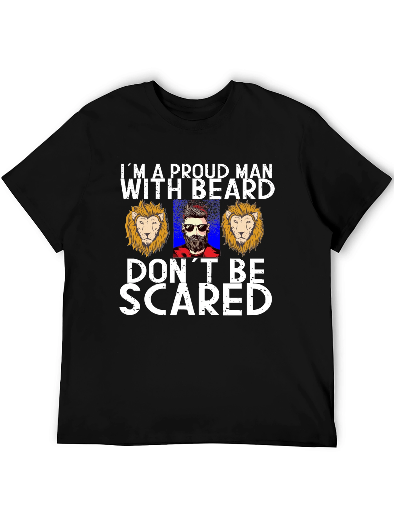 Proud Beard Man Graphic T-Shirt